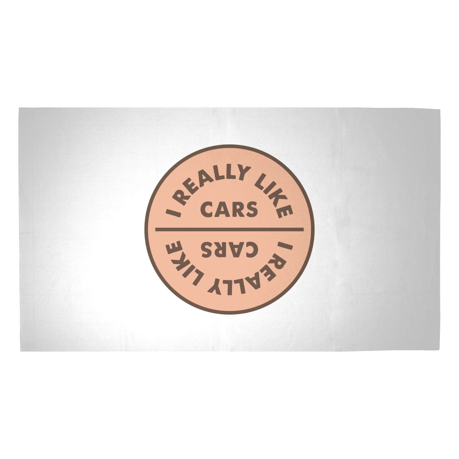 I Really Like Cars Woven Rug - Medium