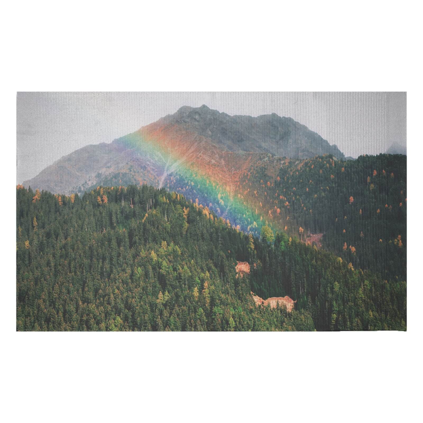 Meadow Rainbow Woven Rug - Small