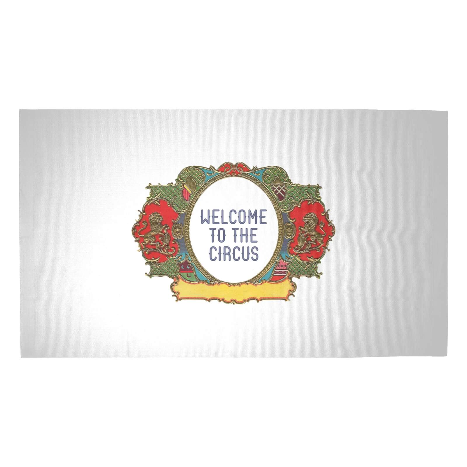 Welcome To The Circus Wide Emblem Woven Rug - Medium