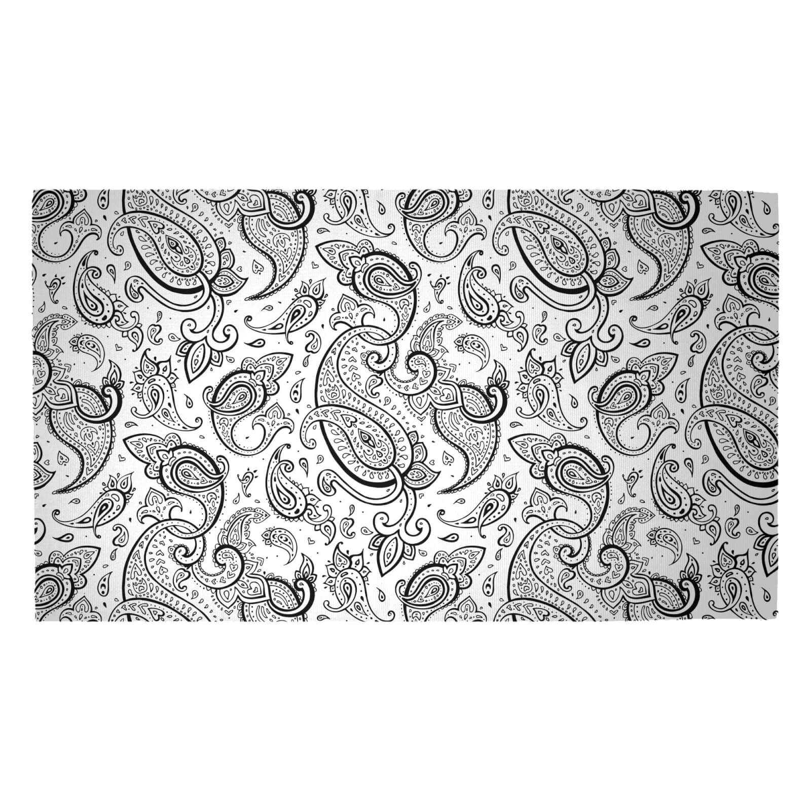 Layered Swirls Paisley Woven Rug - Medium