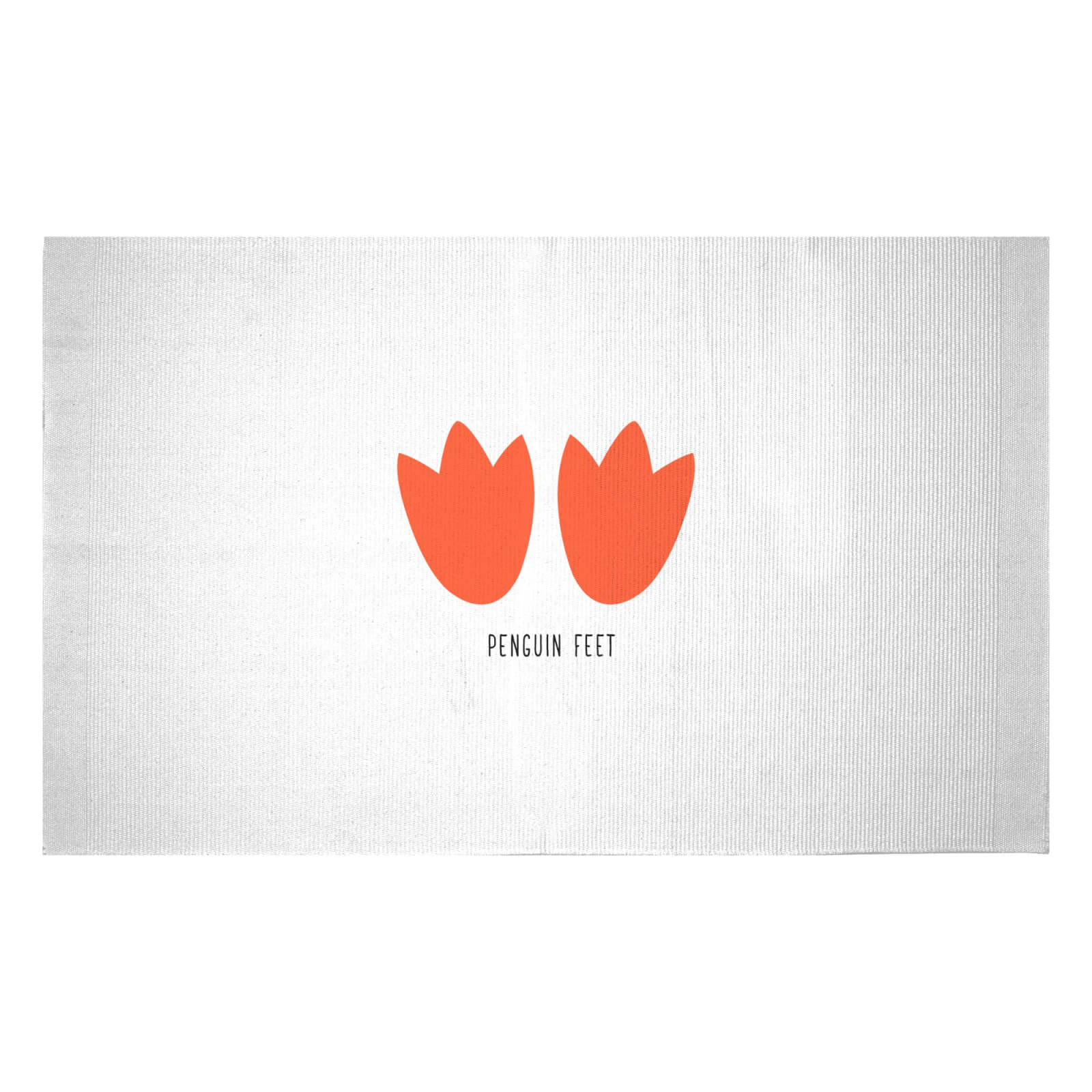 Penguin Feet Woven Rug - Small