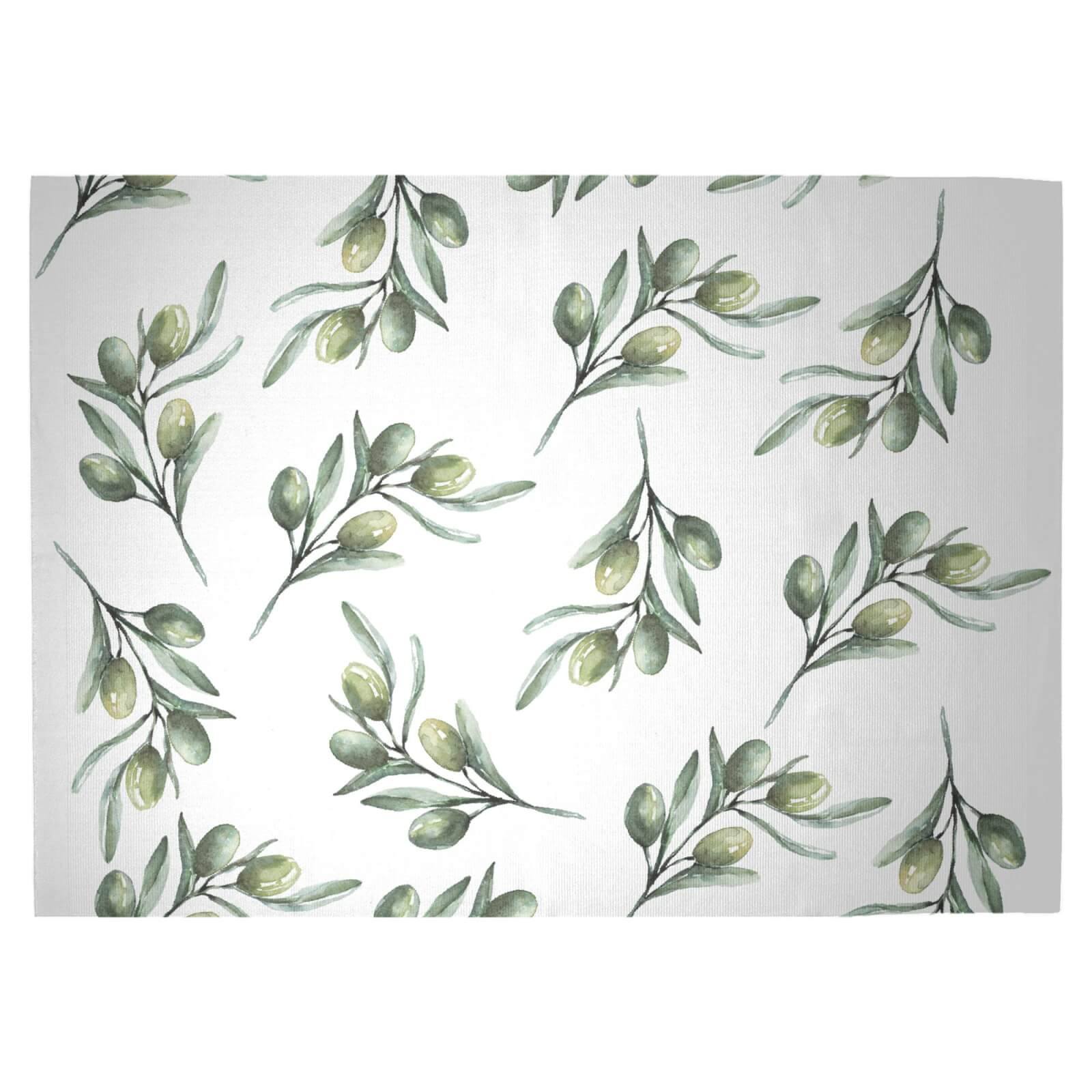 Olive Branch Woven Rug - Large