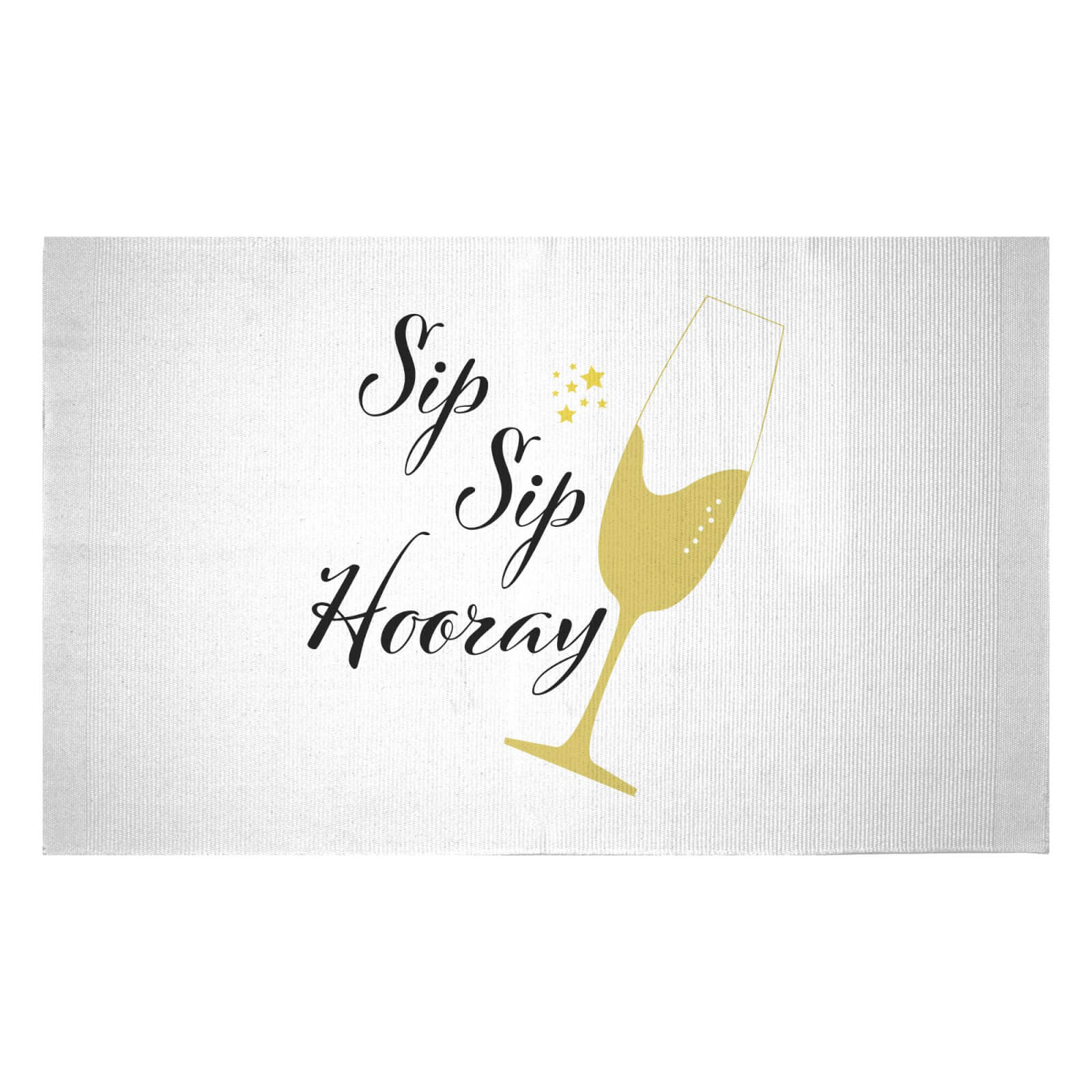 Sip Sip Hooray Woven Rug - Small