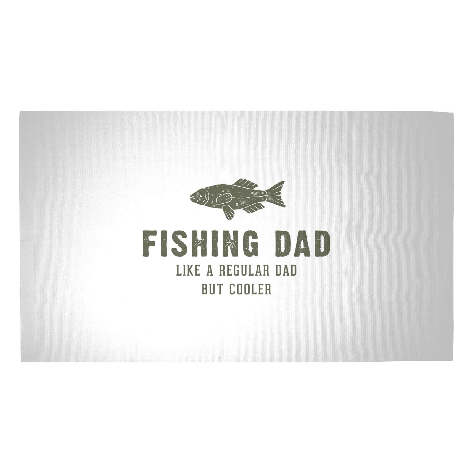 Fishing Dad Woven Rug - Medium