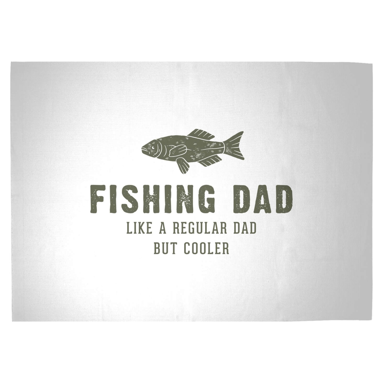 Fishing Dad Woven Rug - Large