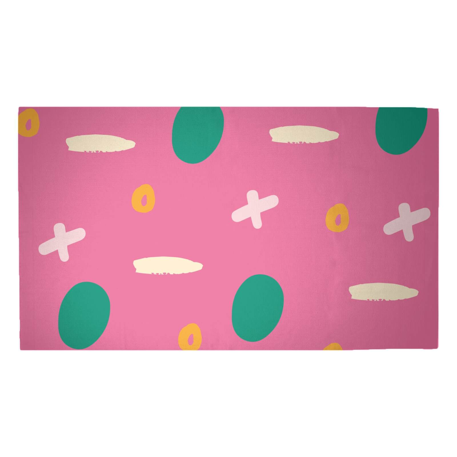 Noughts And Crosses Woven Rug - Medium