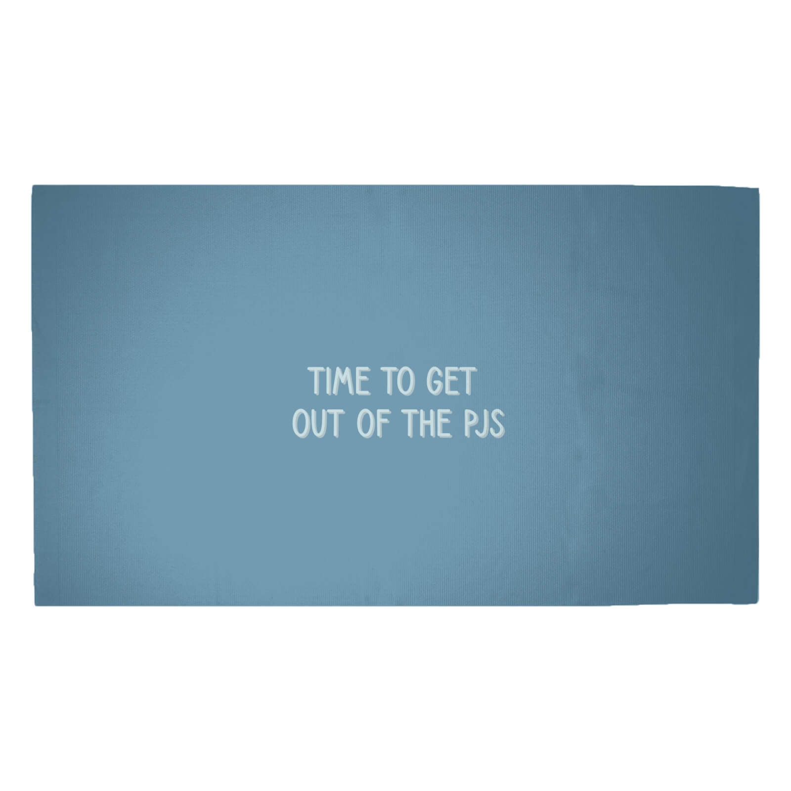 Time To Get Out Of The Pjs Woven Rug - Medium