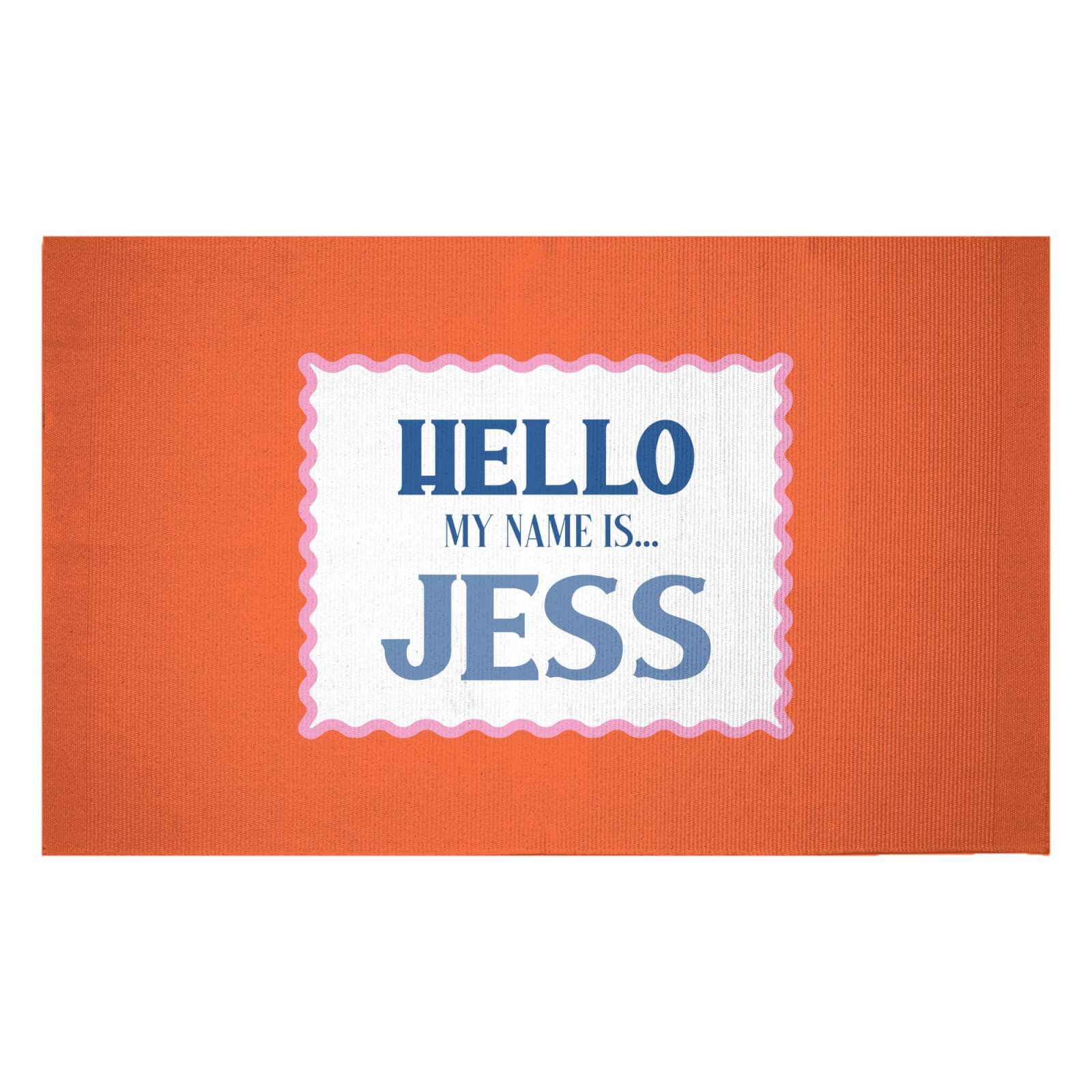 Hello, My Name Is Jess Woven Rug - Small