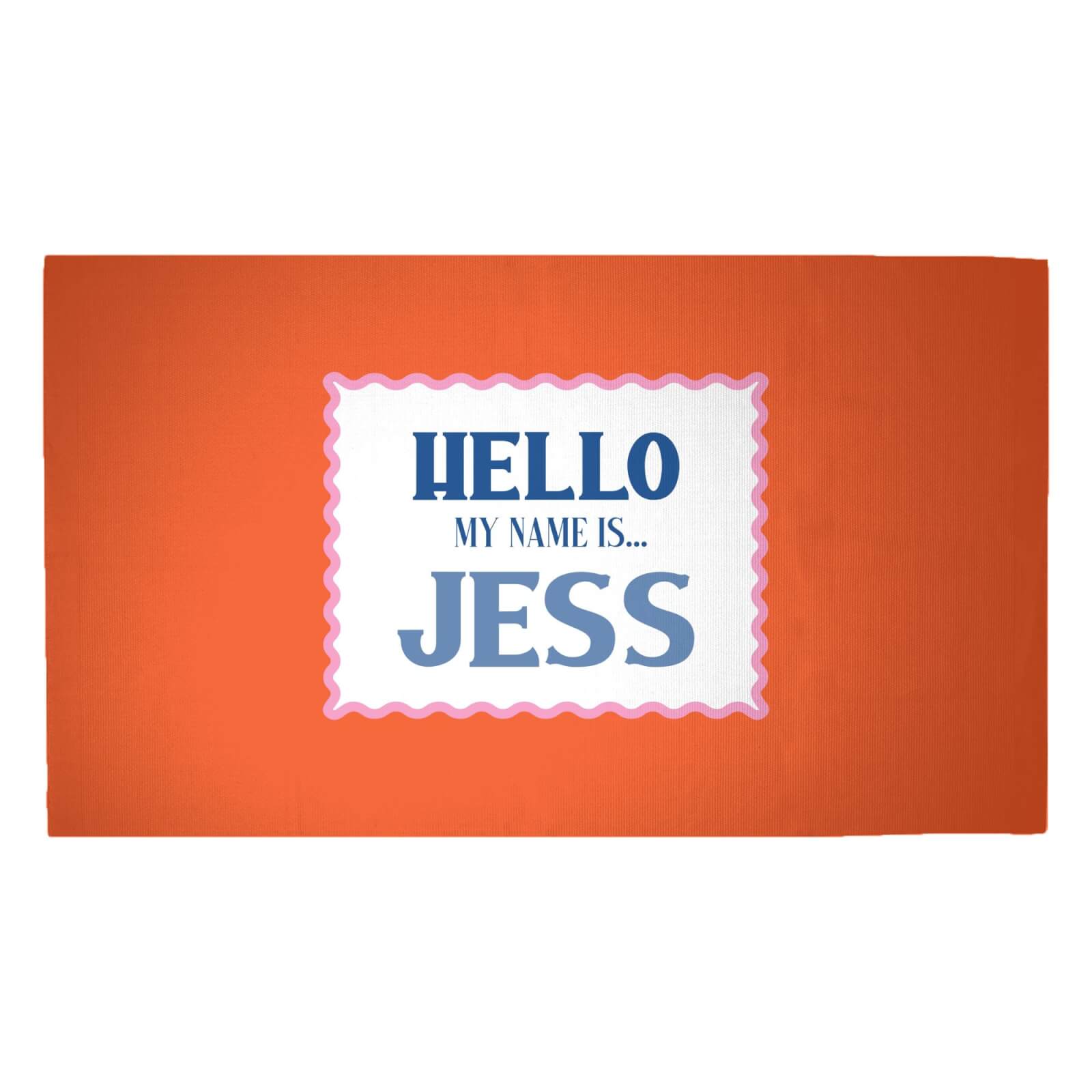 Hello, My Name Is Jess Woven Rug - Medium