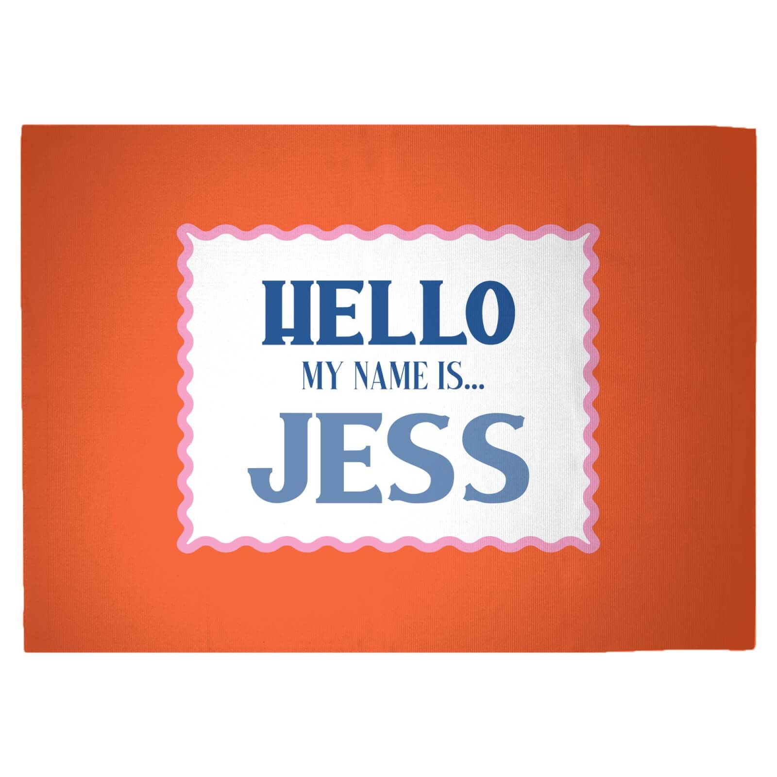 Hello, My Name Is Jess Woven Rug - Large