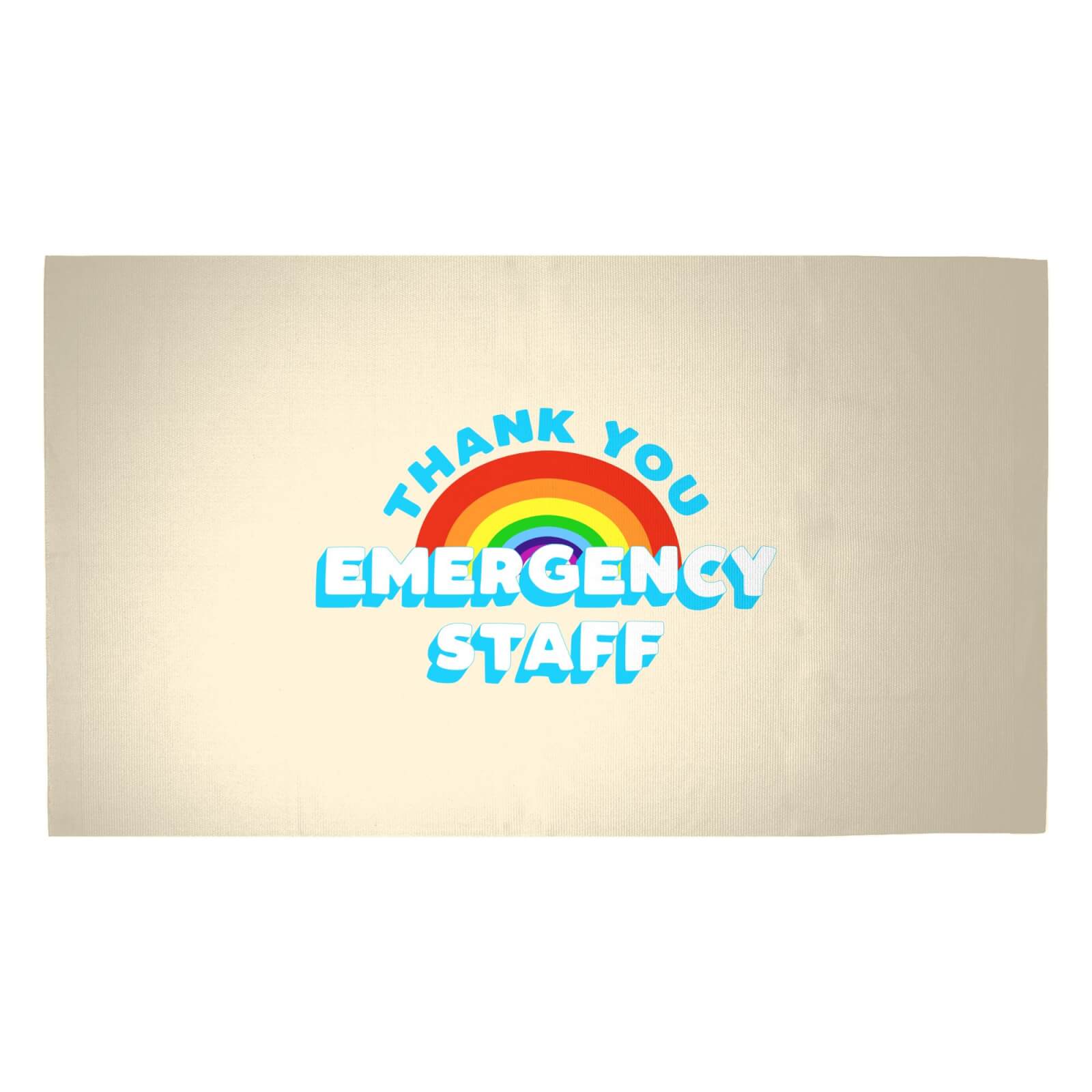 Thank You Emergency Staff Woven Rug - Medium