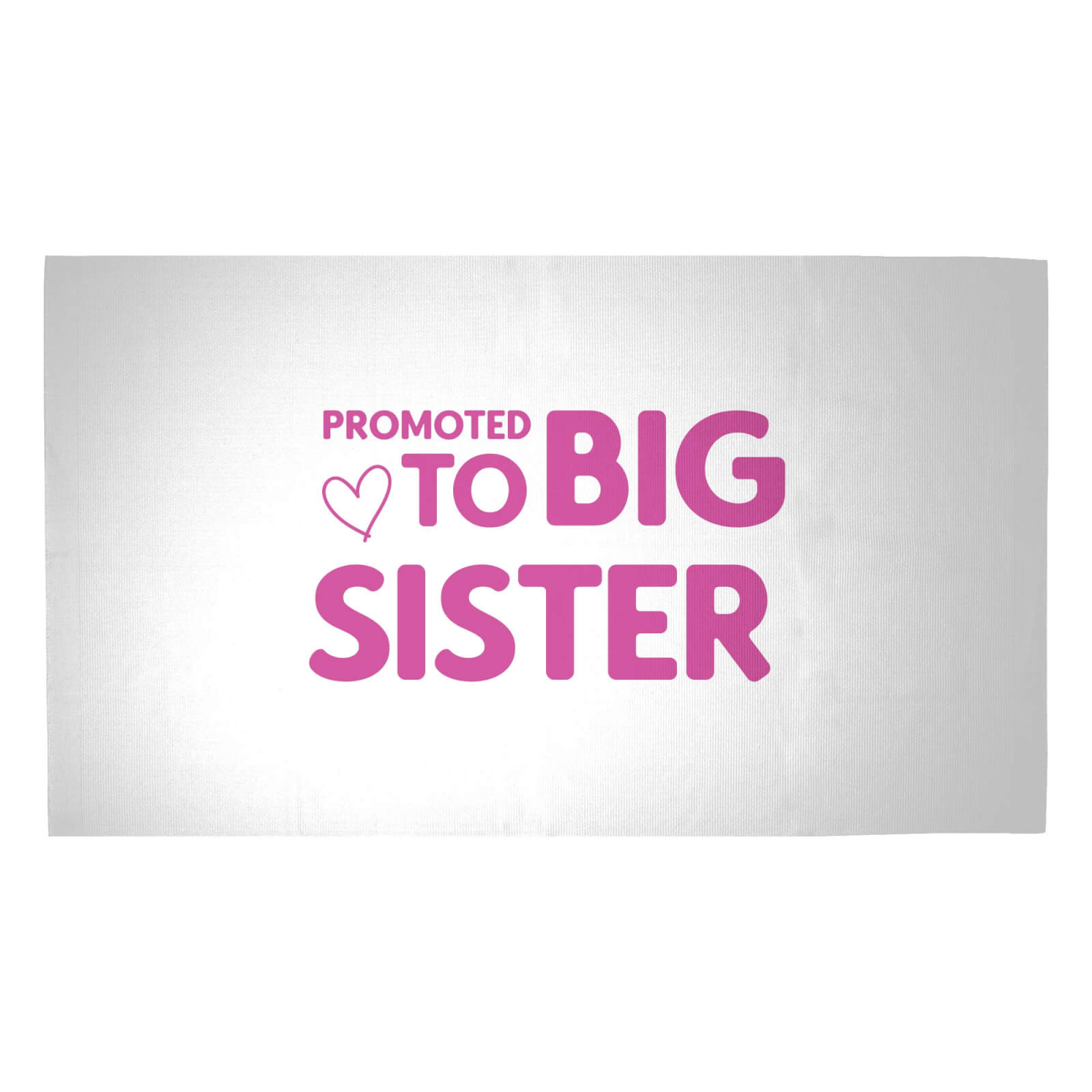 Promoted To Big Sister Woven Rug - Medium