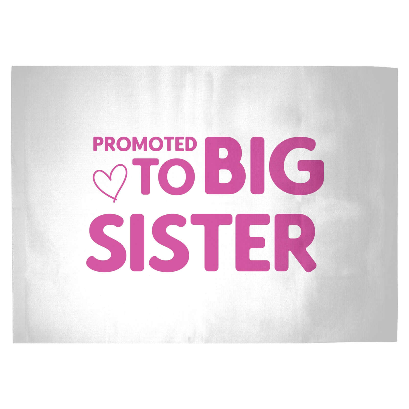 Promoted To Big Sister Woven Rug - Large