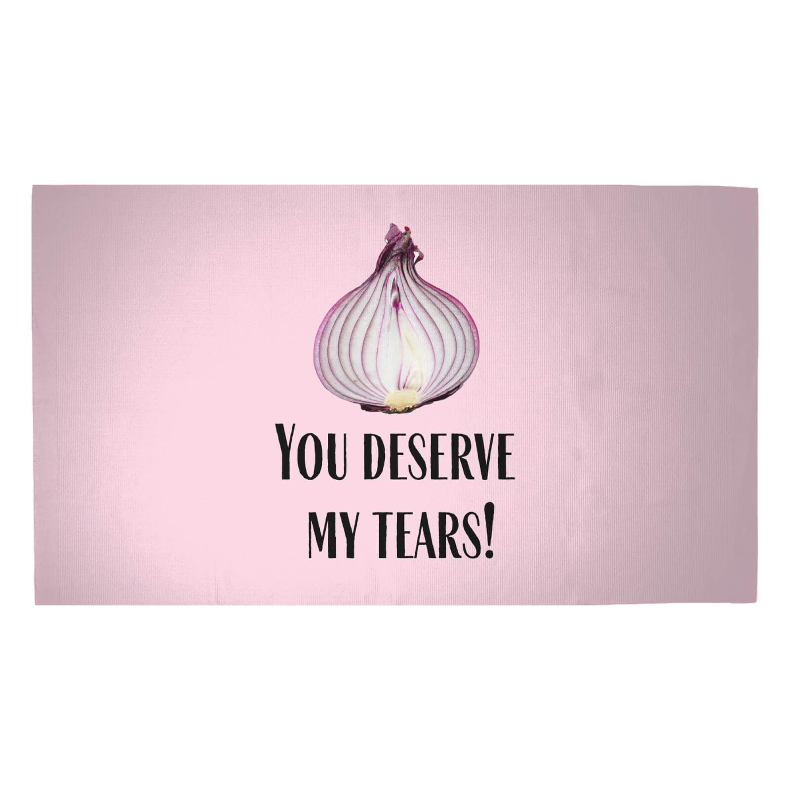 You Deserve My Tears Woven Rug - Medium