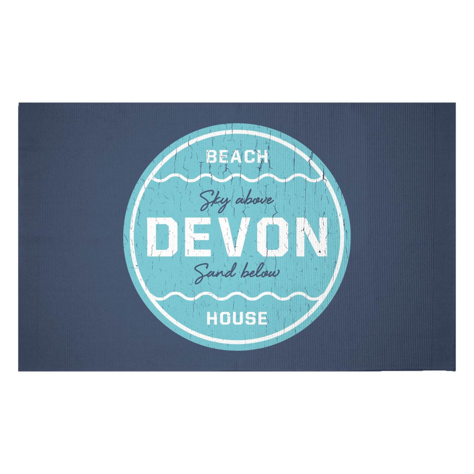 Devon Beach Badge Woven Rug - Small