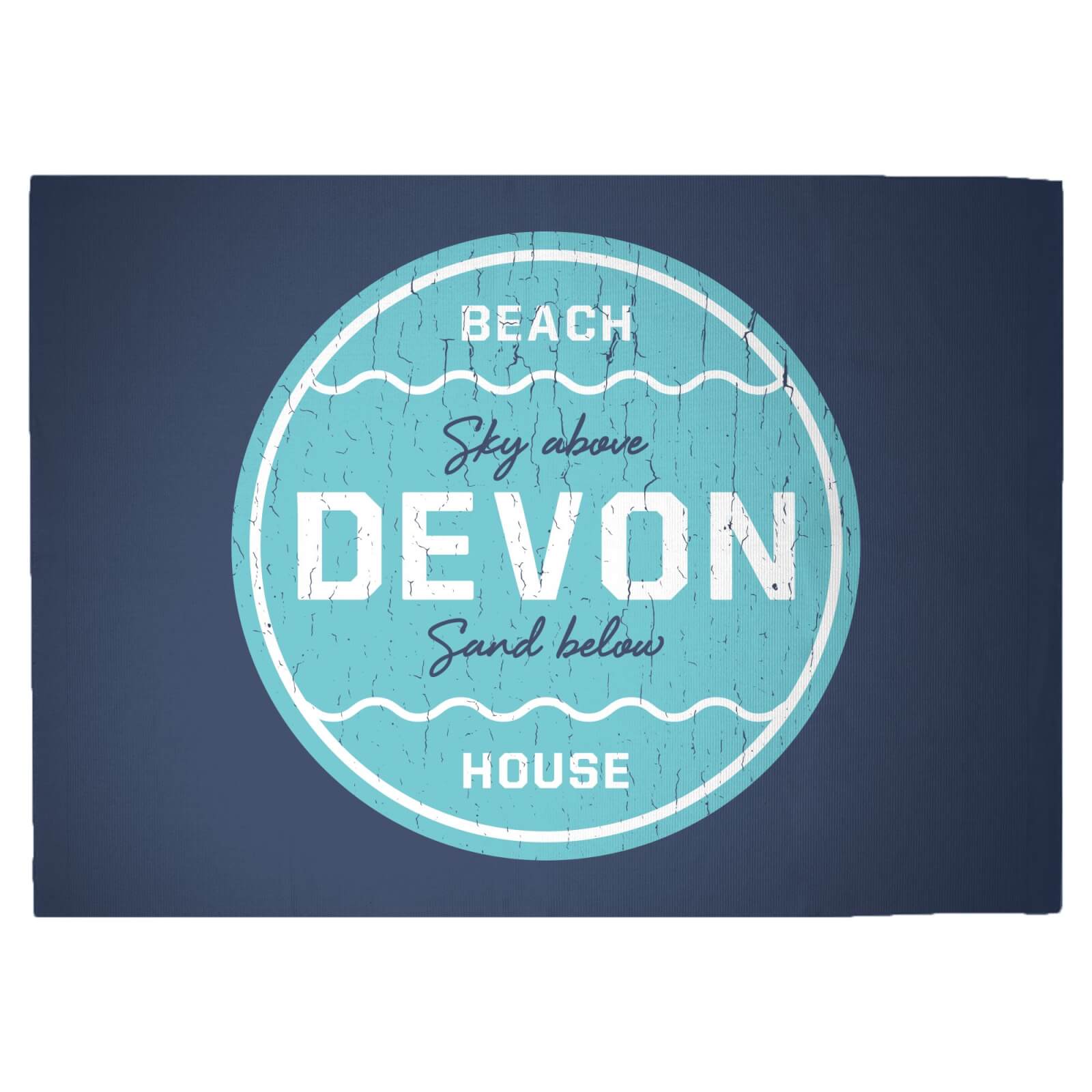 Devon Beach Badge Woven Rug - Large