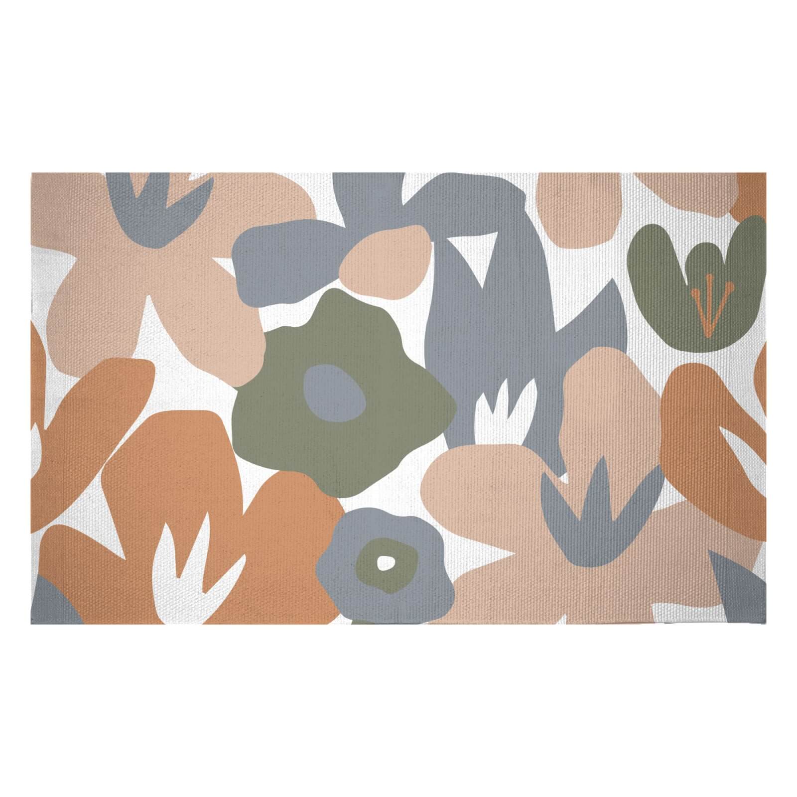 Garden Flowers Woven Rug - Small