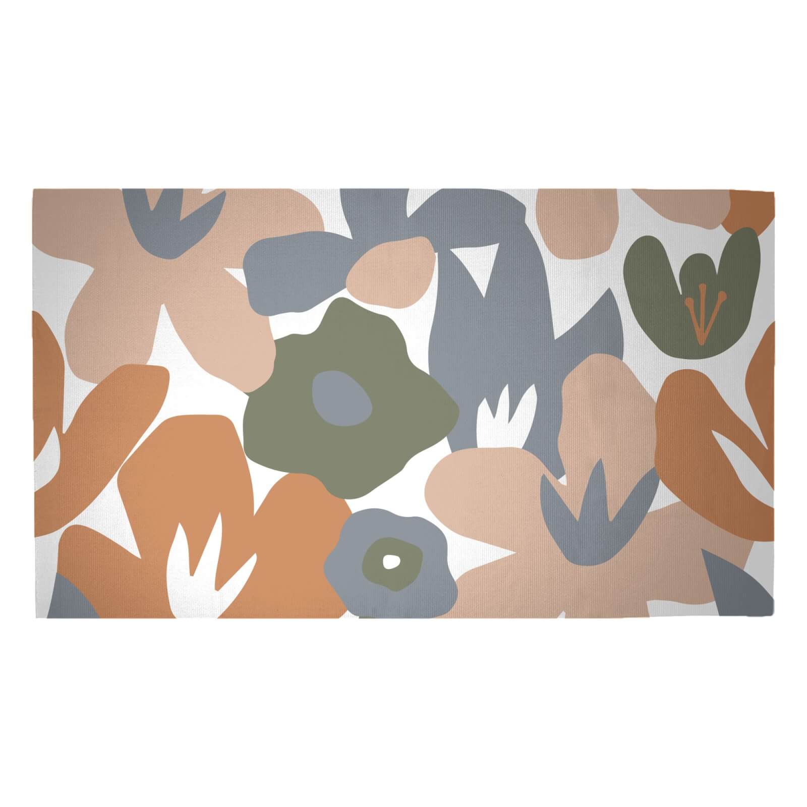 Garden Flowers Woven Rug - Medium