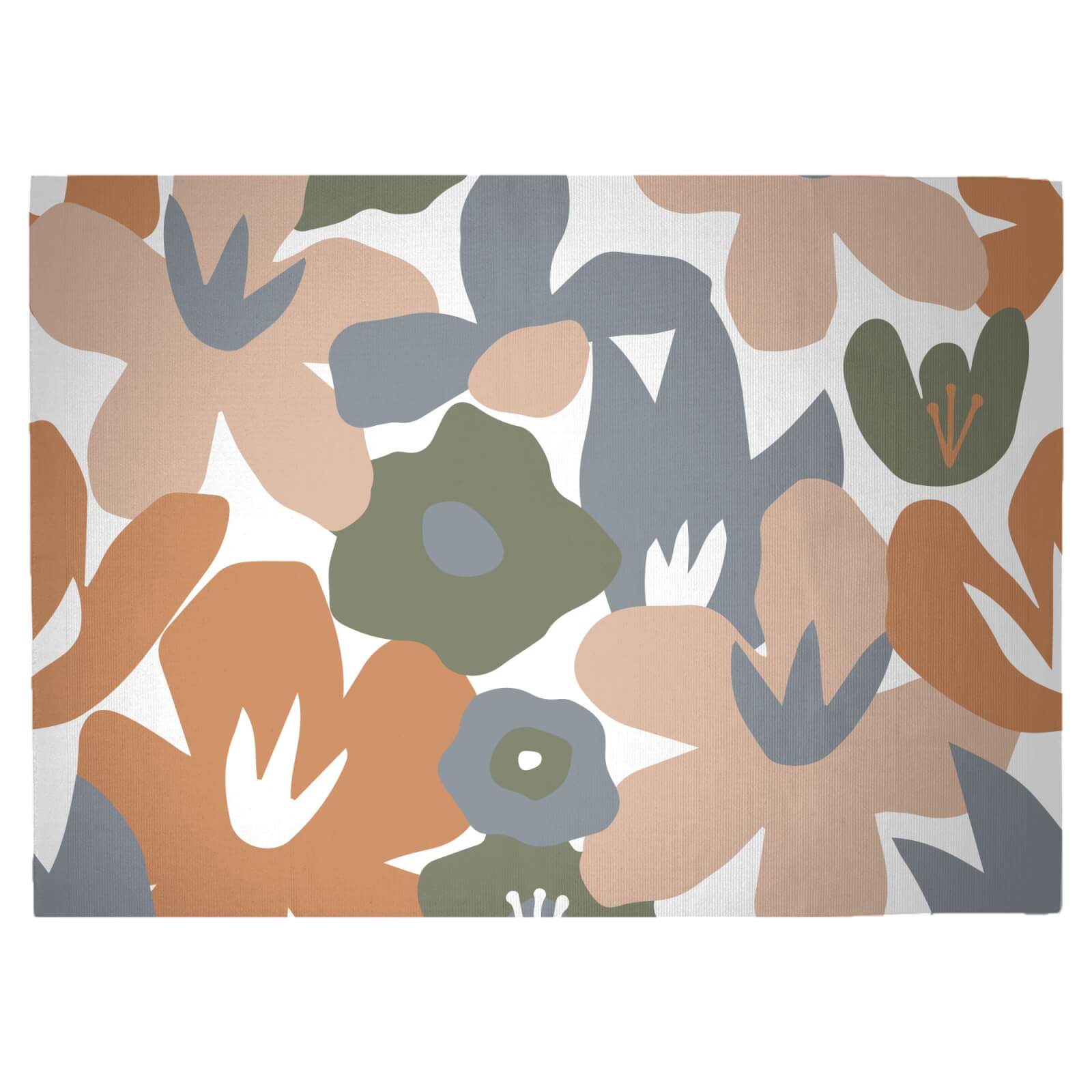 Garden Flowers Woven Rug - Large