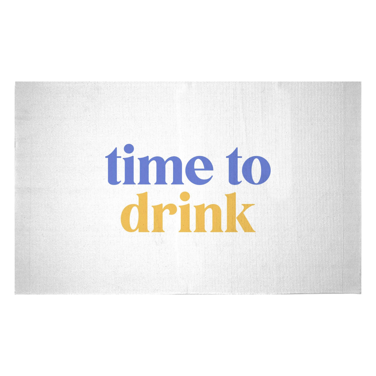 Time To Drink Woven Rug - Small
