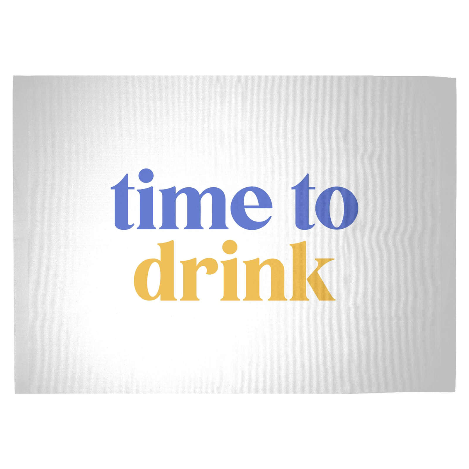 Time To Drink Woven Rug - Large