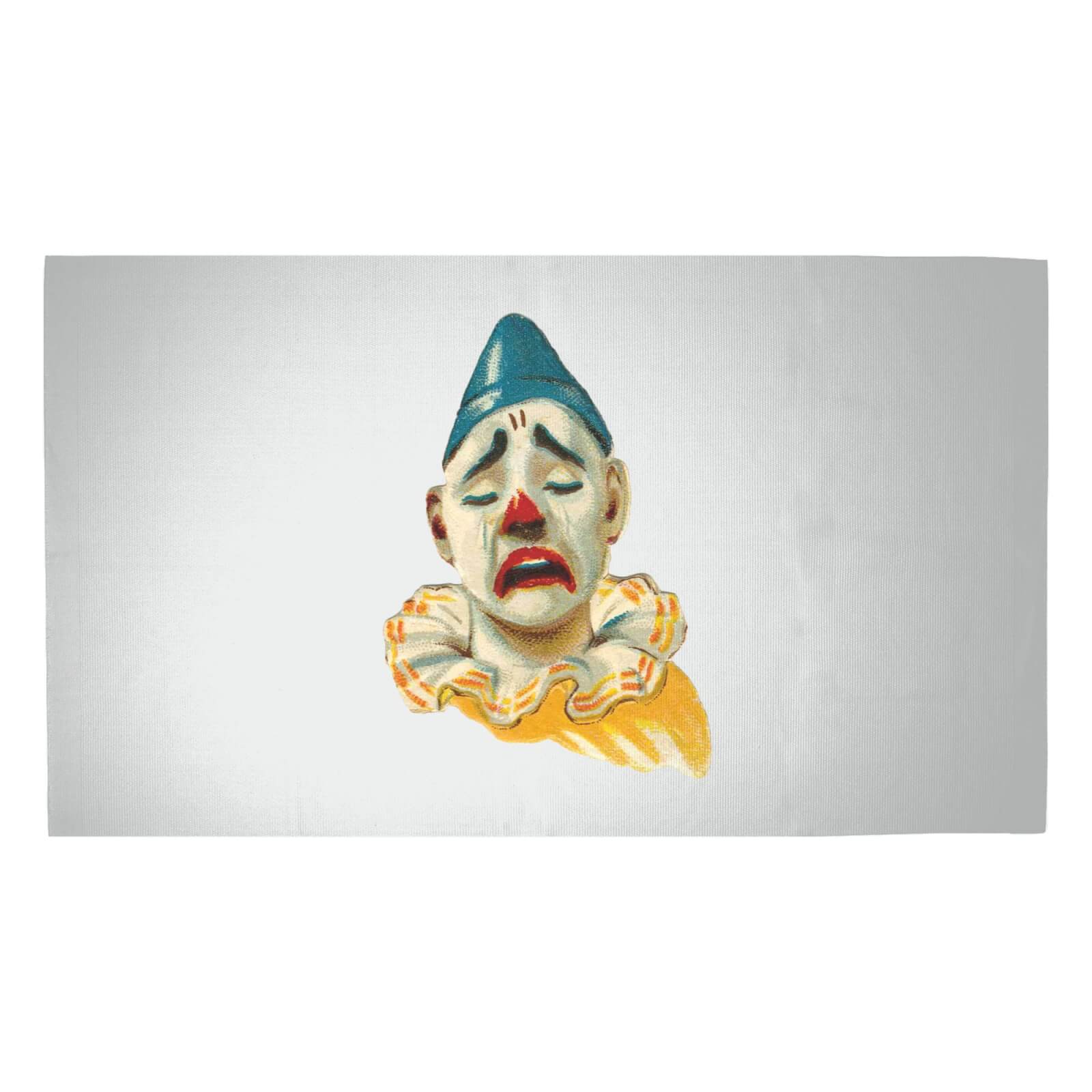 Crying Clown Woven Rug - Medium