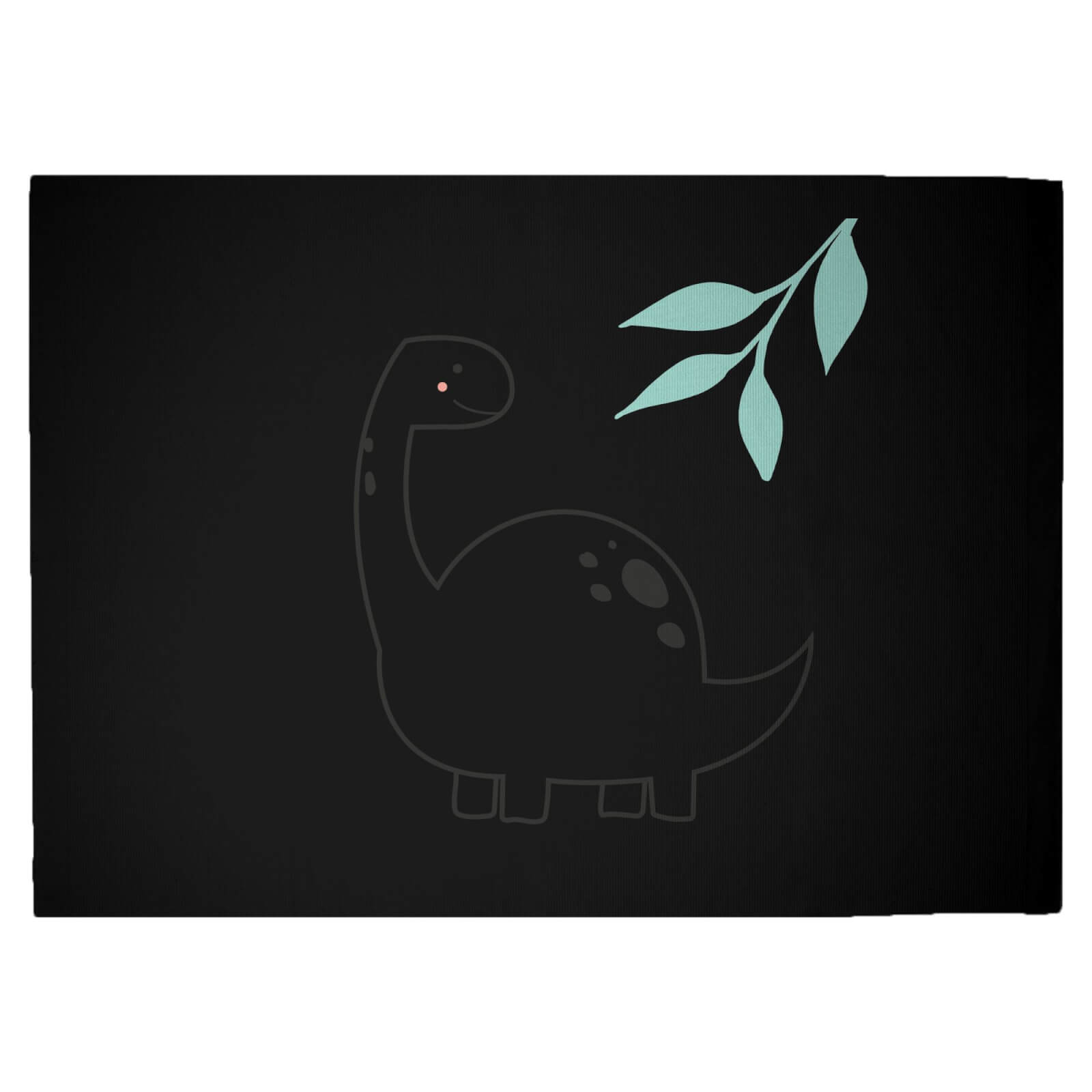 Pastel Diplodocus Woven Rug - Large