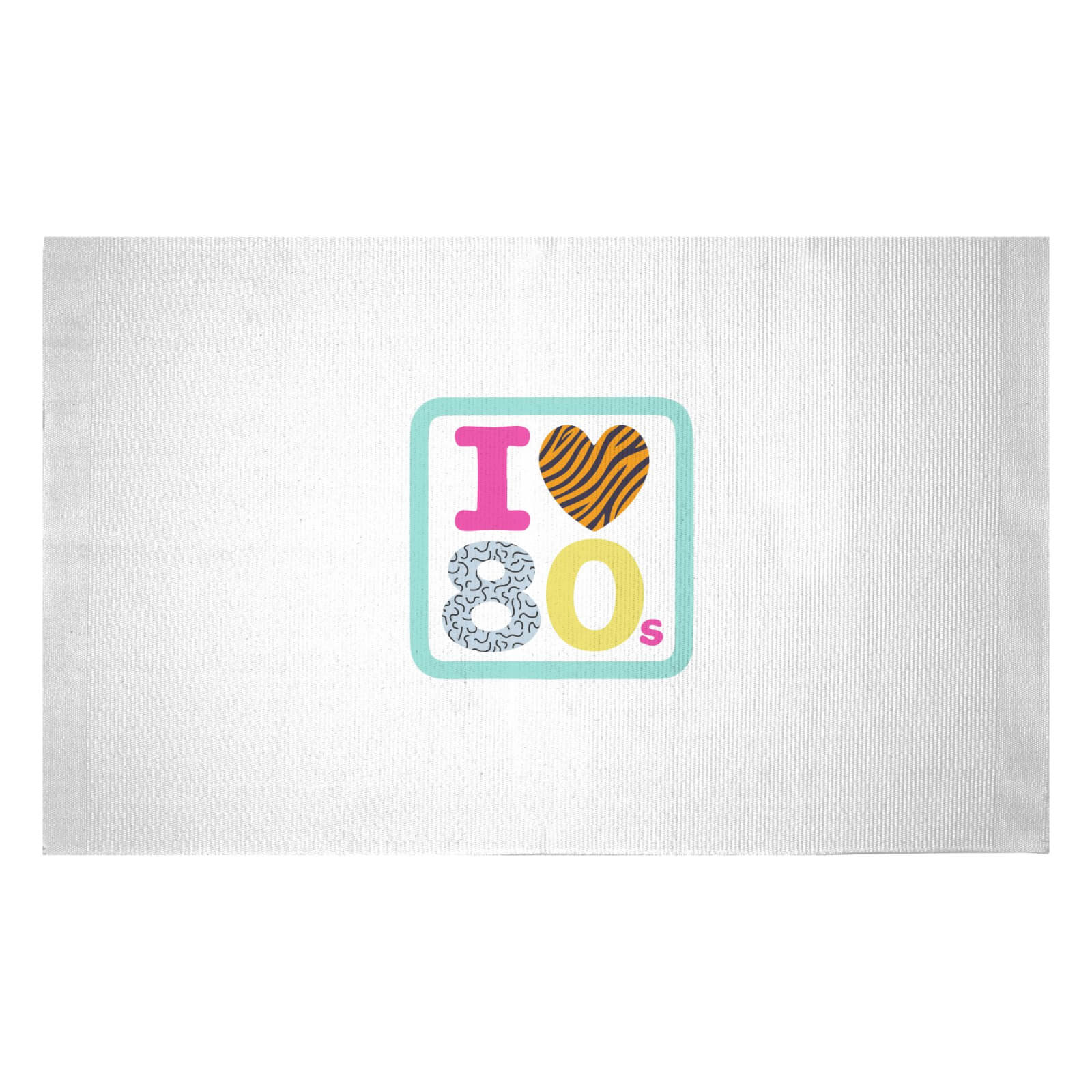 I Heart The 80s Woven Rug - Small
