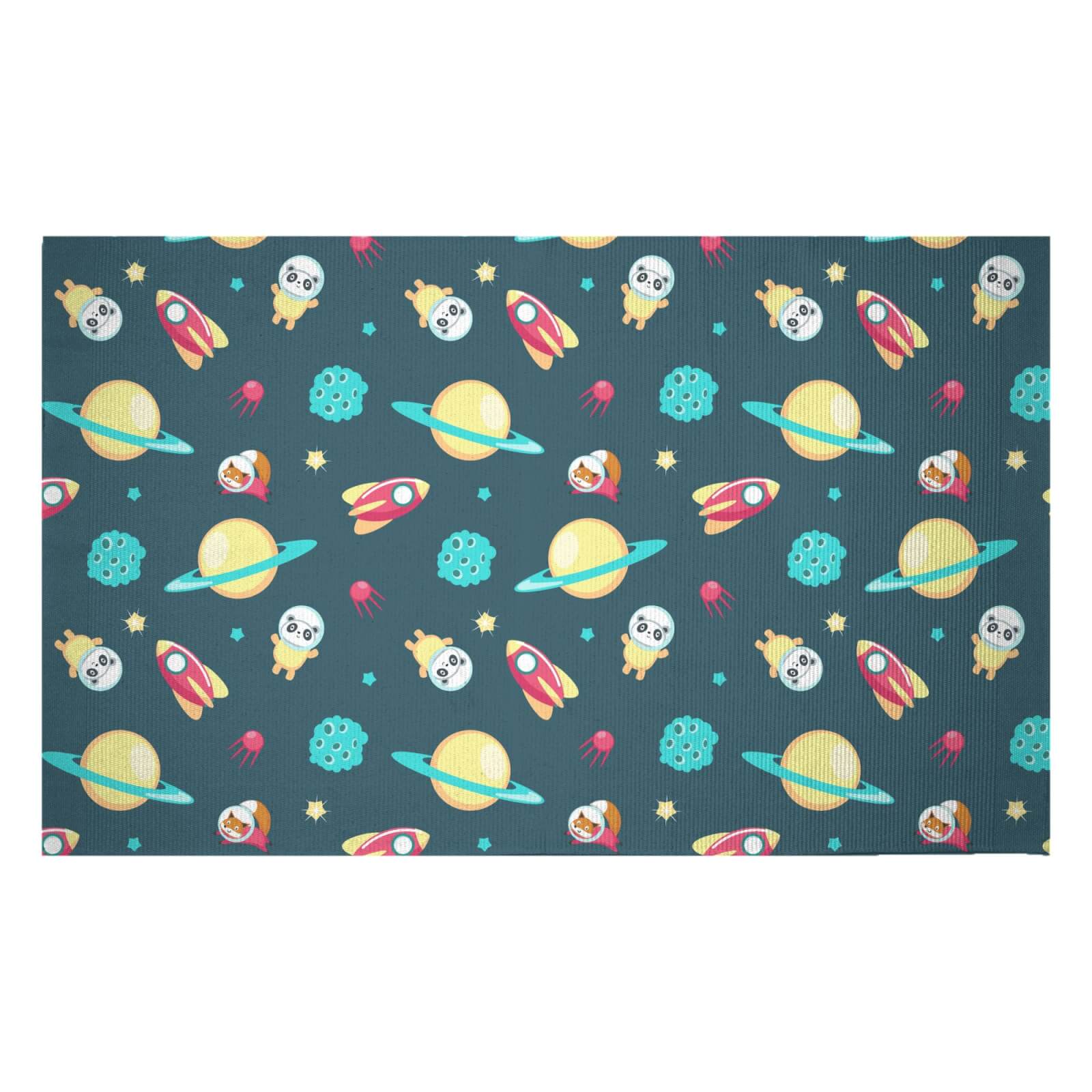 A Space Adventure Woven Rug - Small