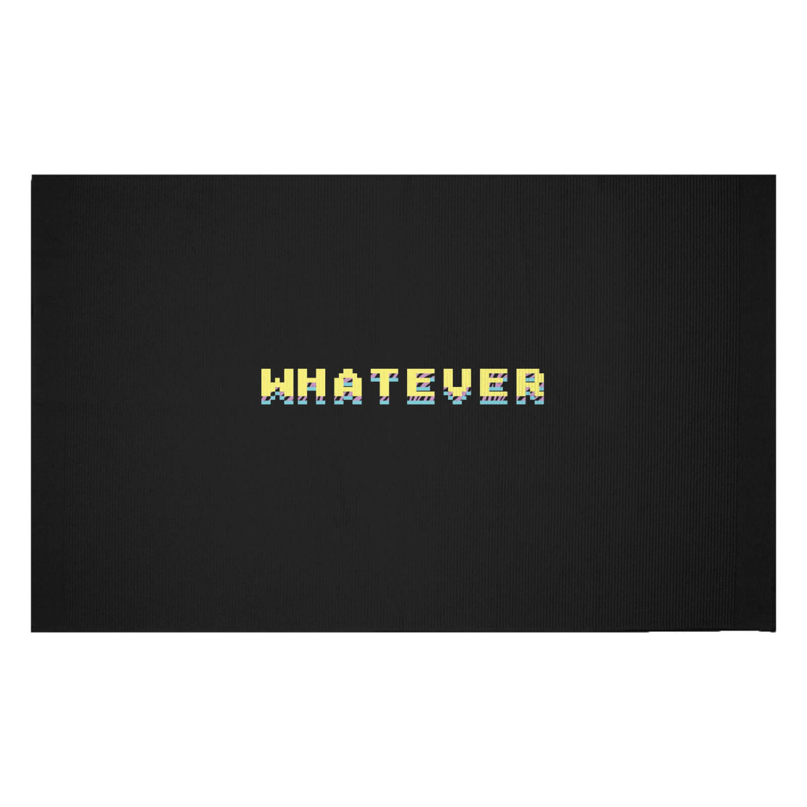 'Whatever' Graphic Woven Rug - Small