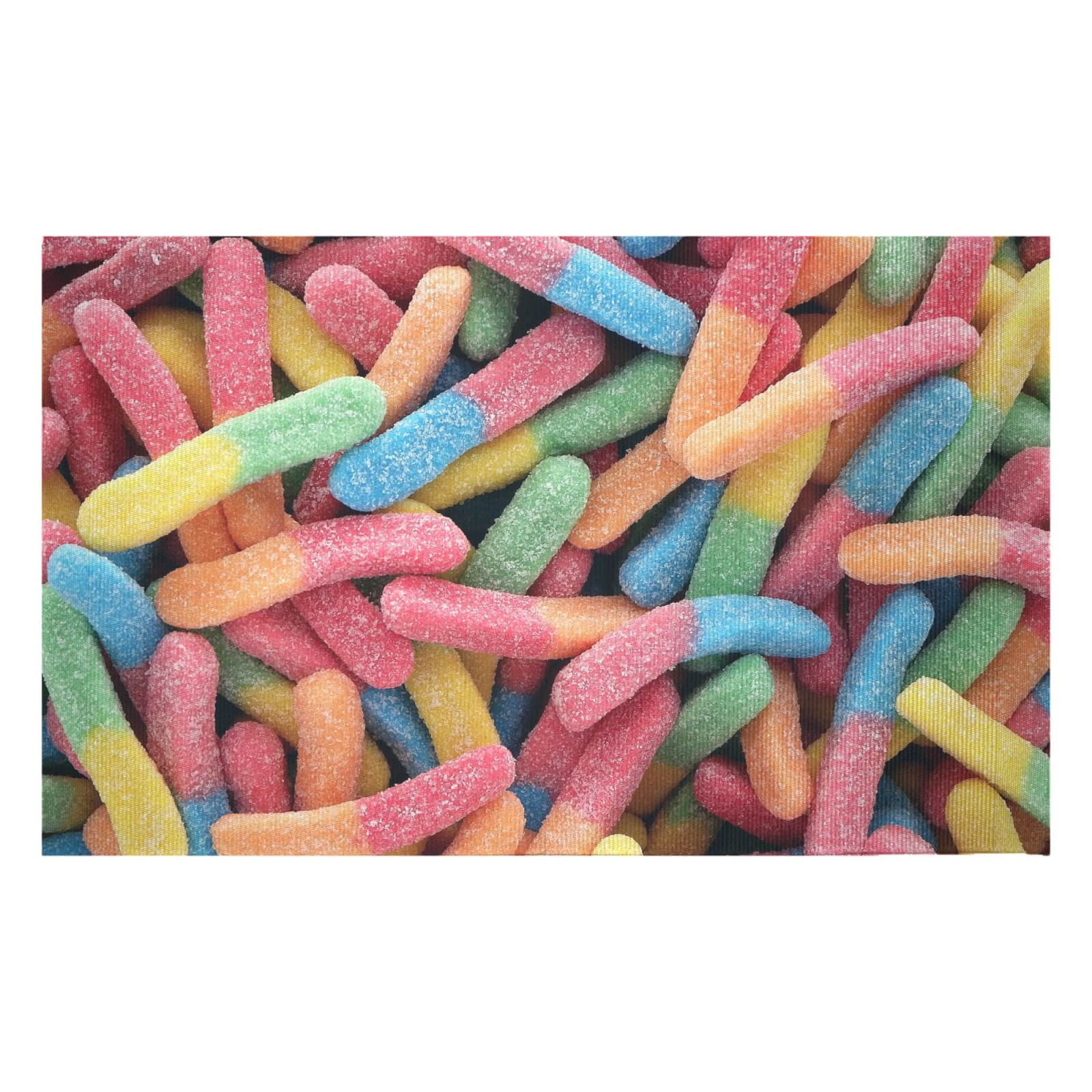 Gummy Worms Woven Rug - Small