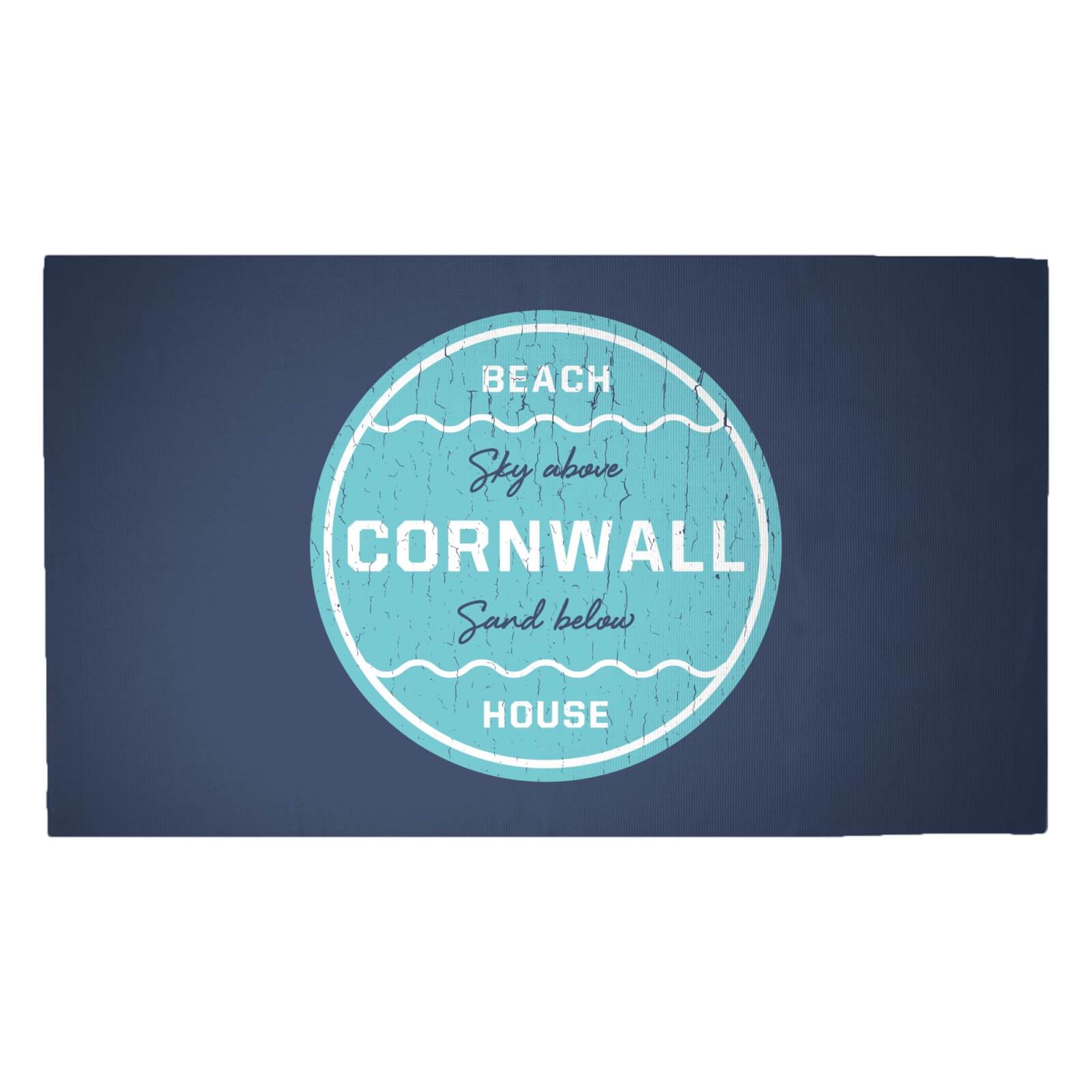 Cornwall Beach Badge Woven Rug - Medium