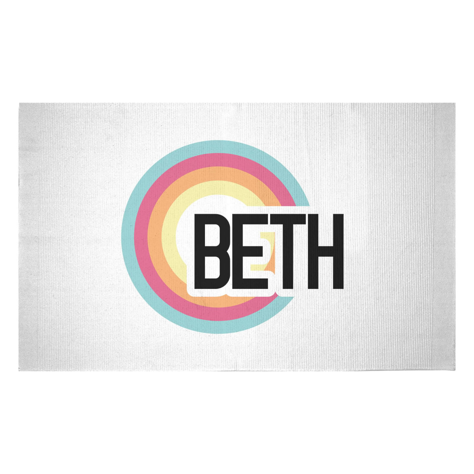 Beth Rainbow Woven Rug - Small