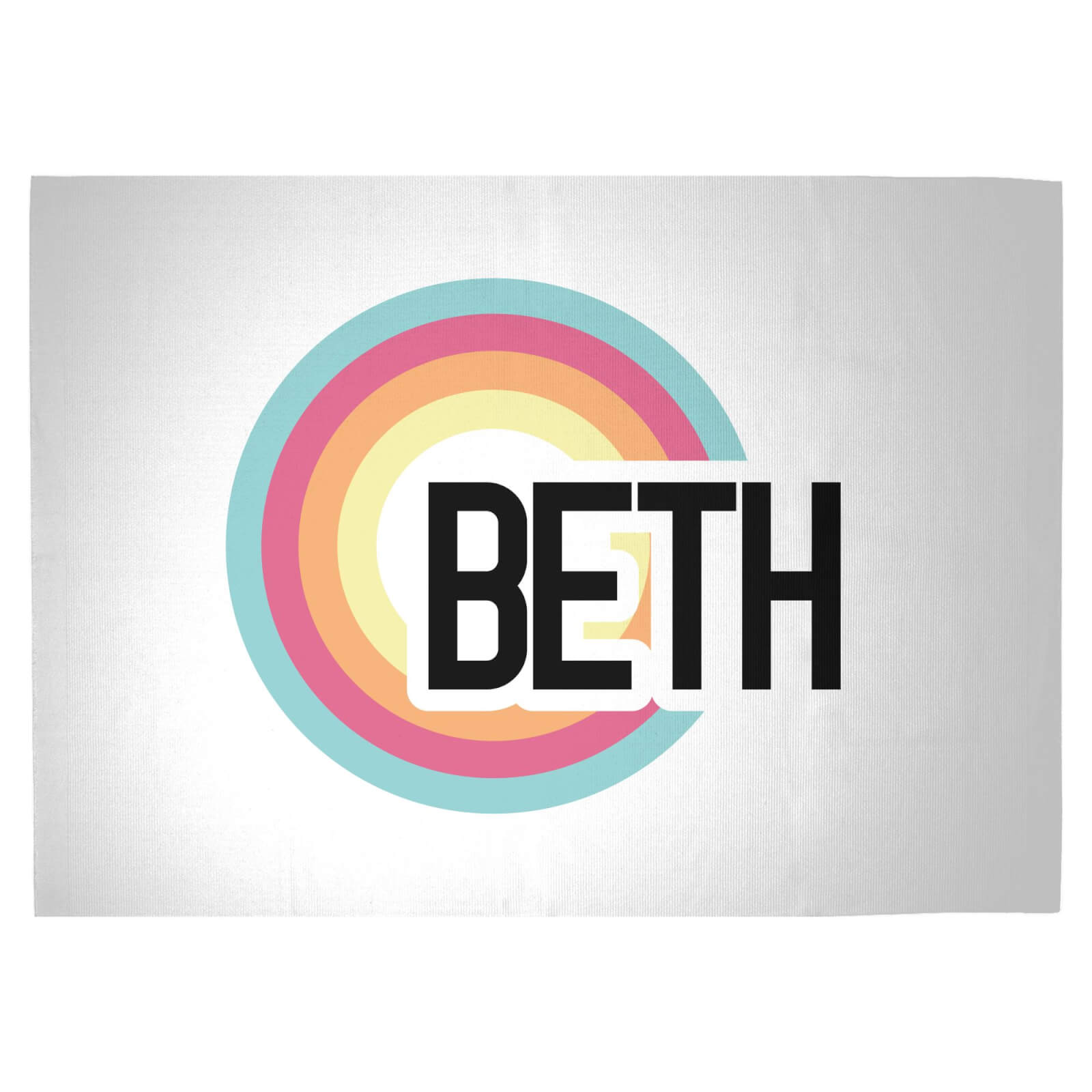 Beth Rainbow Woven Rug - Large