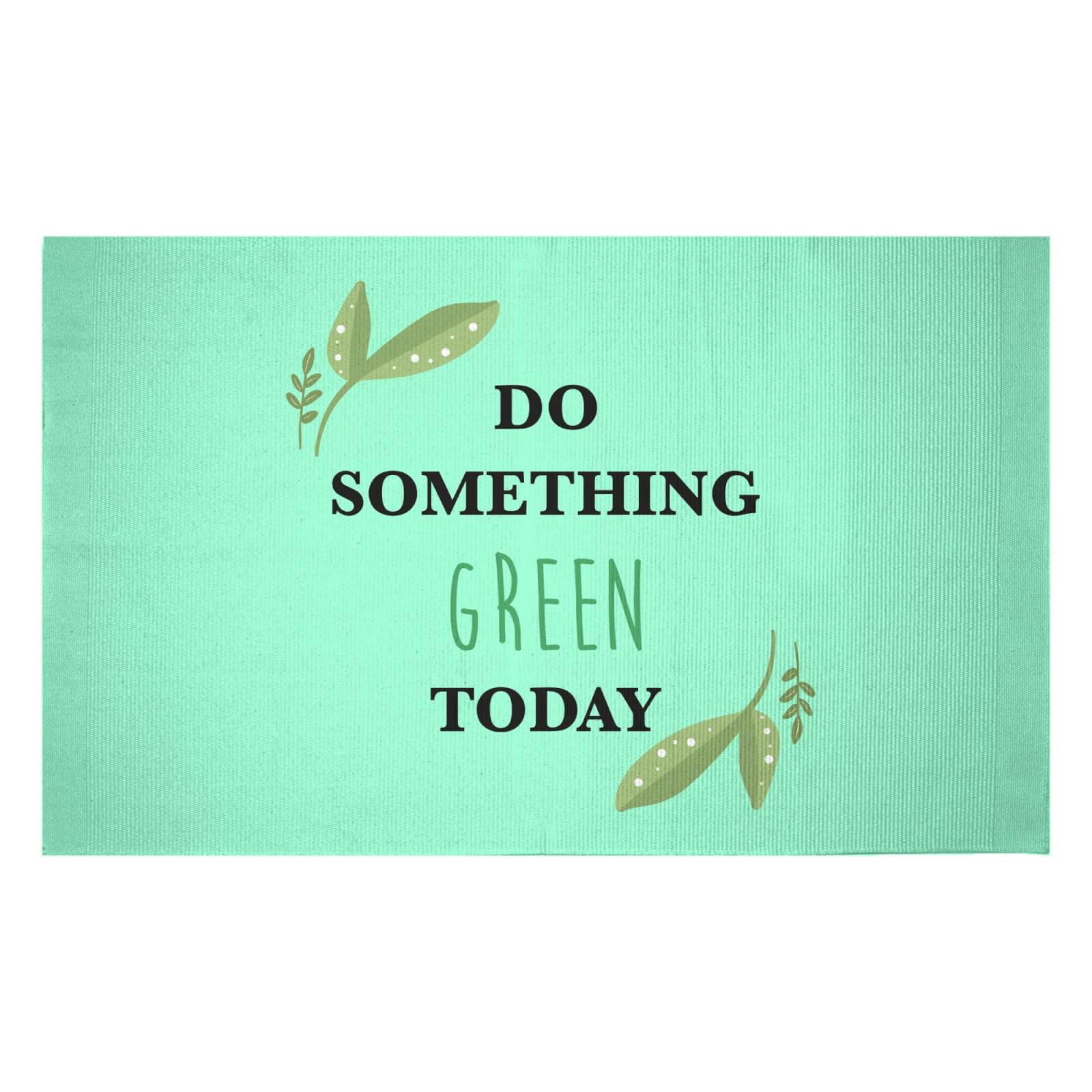 Do Something Green Today Woven Rug - Small