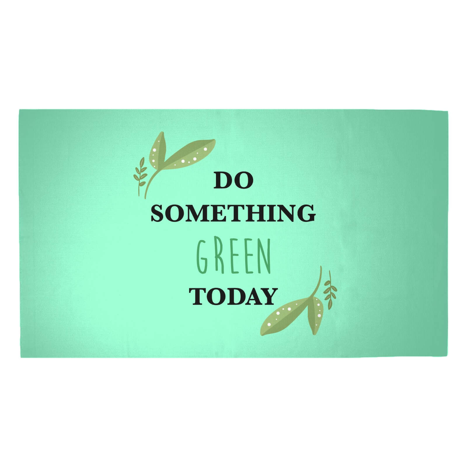 Do Something Green Today Woven Rug - Medium