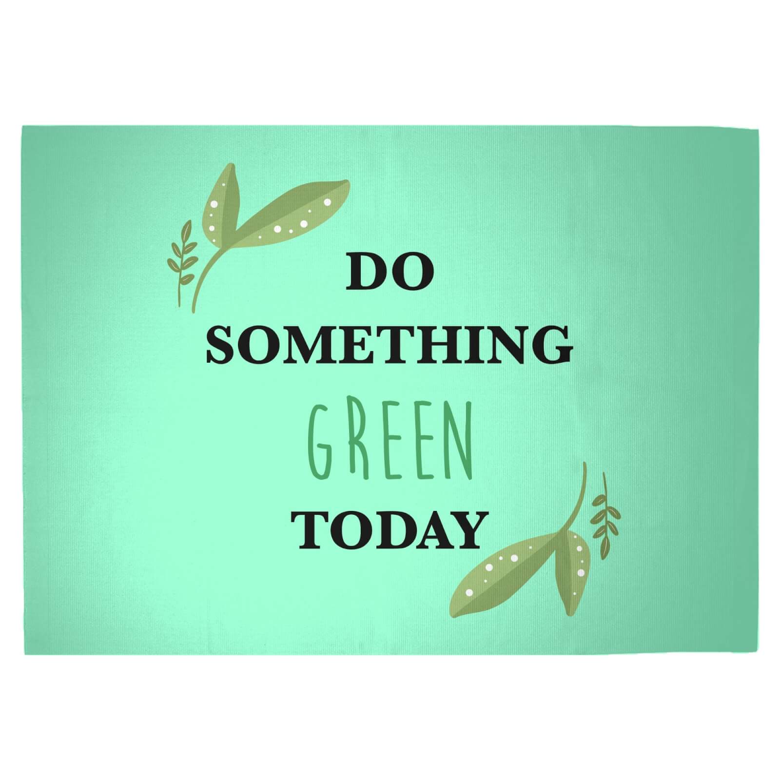 Do Something Green Today Woven Rug - Large