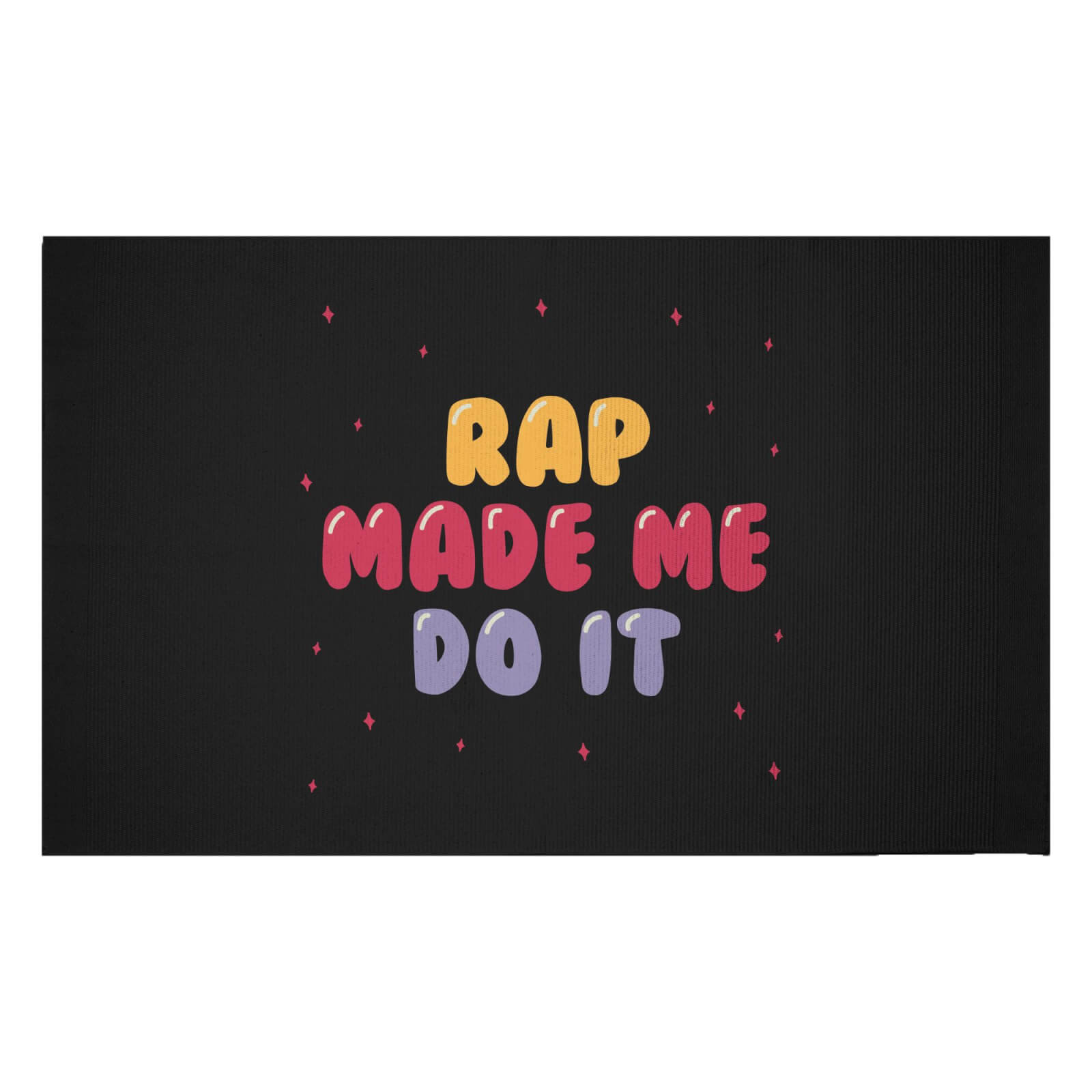 Rap Made Me Do It Woven Rug - Small