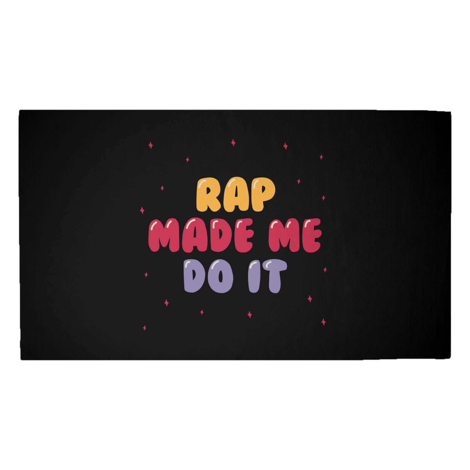 Rap Made Me Do It Woven Rug - Medium