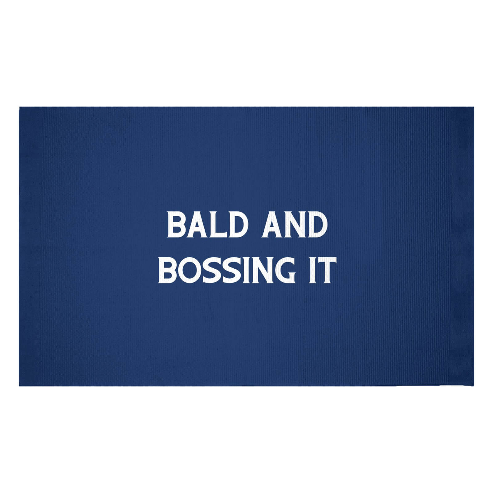 Bald And Bossing It Woven Rug - Small