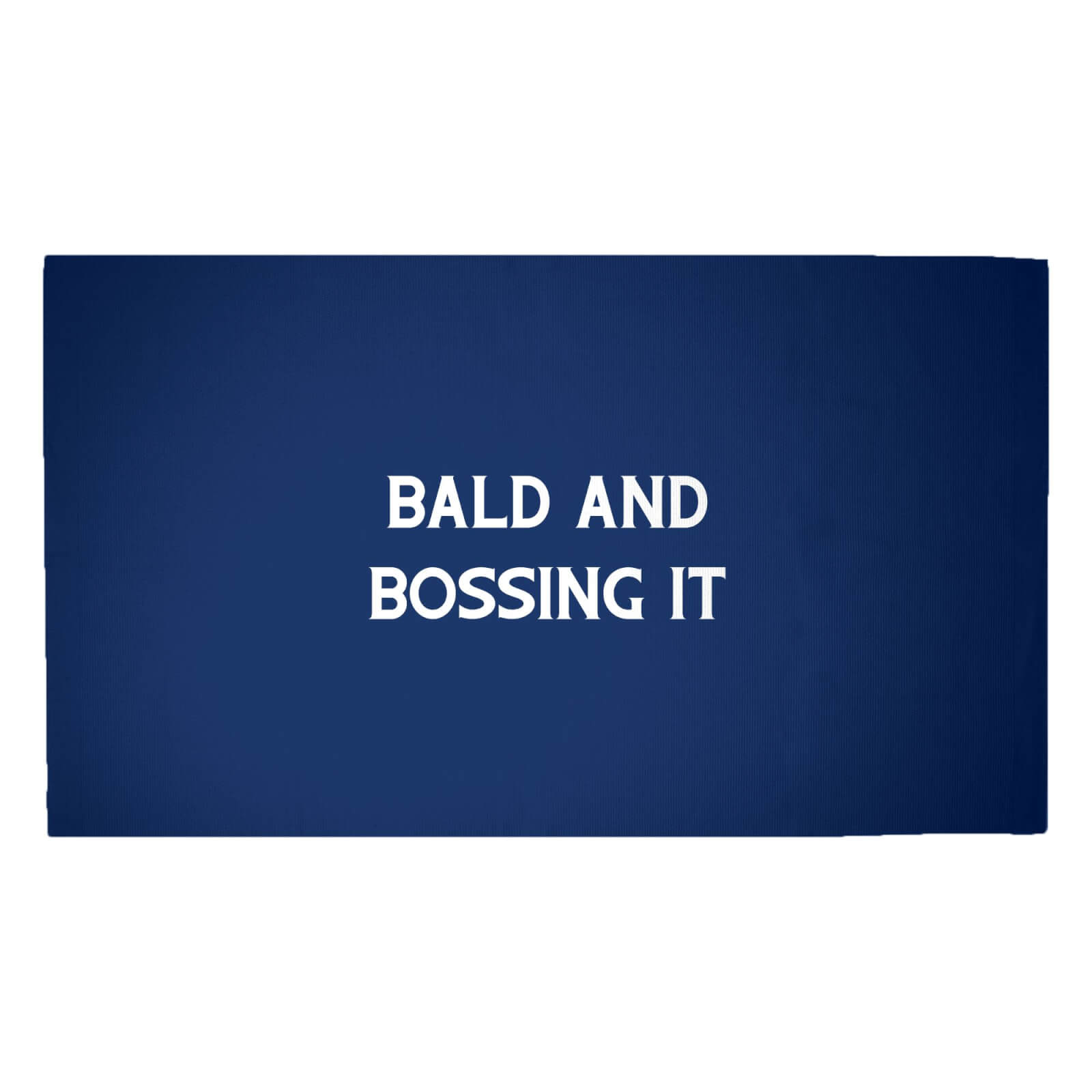 Bald And Bossing It Woven Rug - Medium