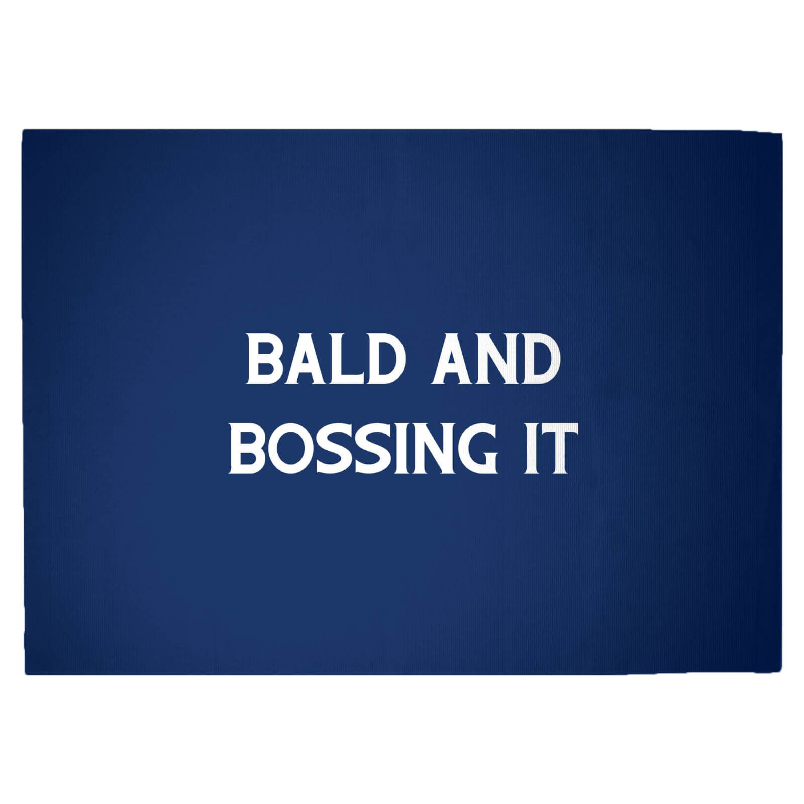 Bald And Bossing It Woven Rug - Large