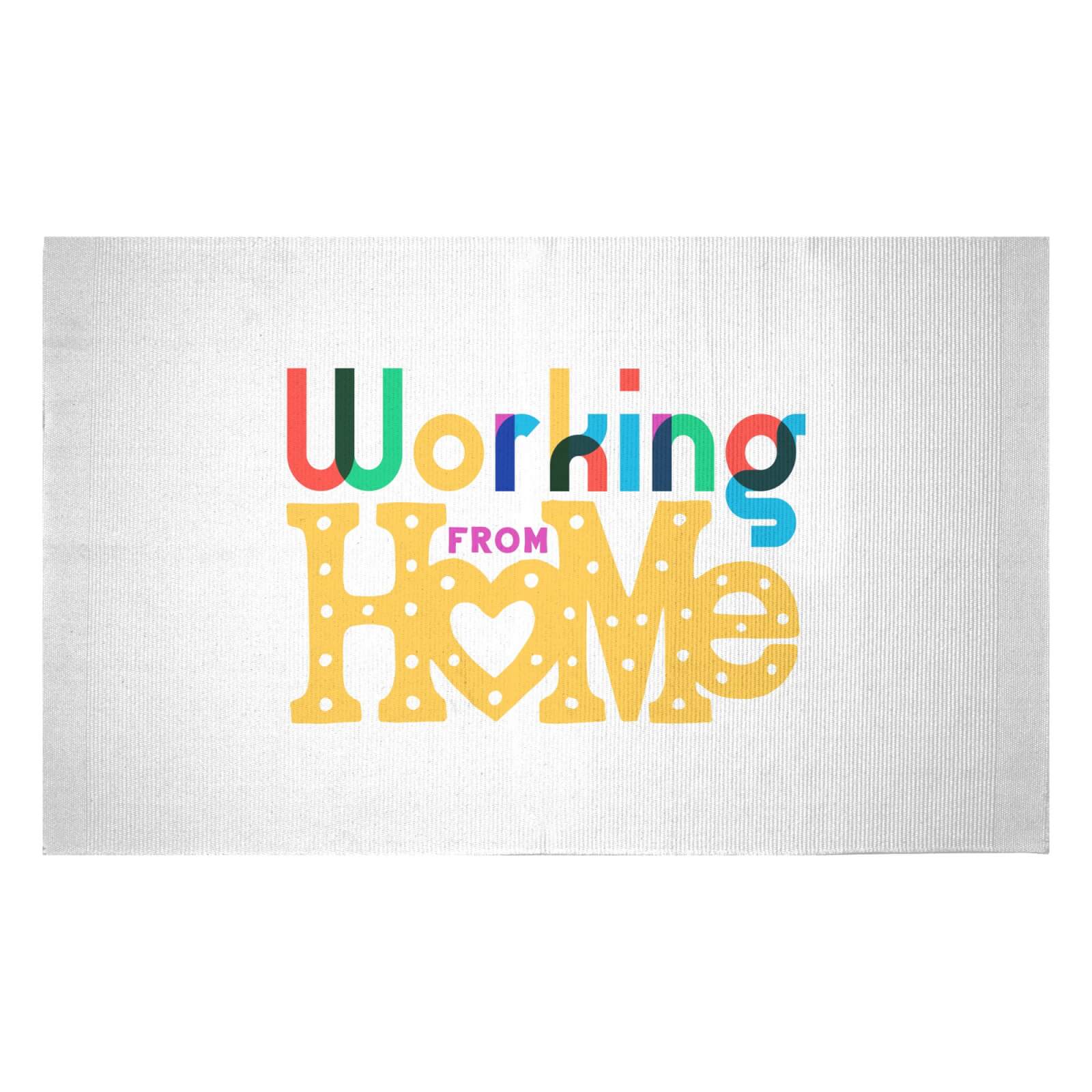 Working From Home Woven Rug - Small
