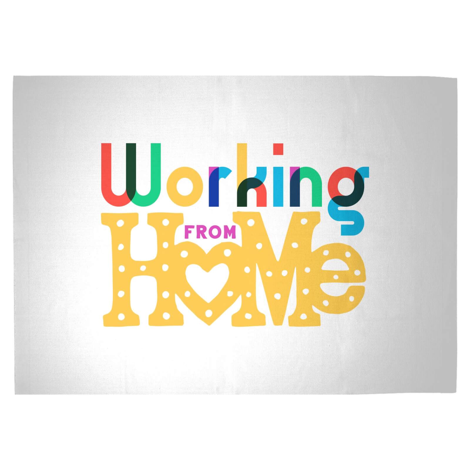 Working From Home Woven Rug - Large