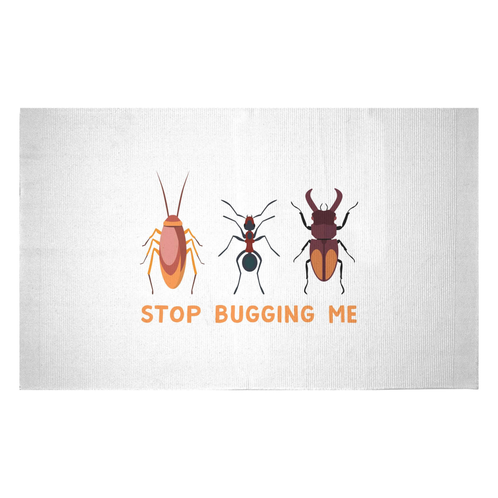 Stop Bugging Me Woven Rug - Small