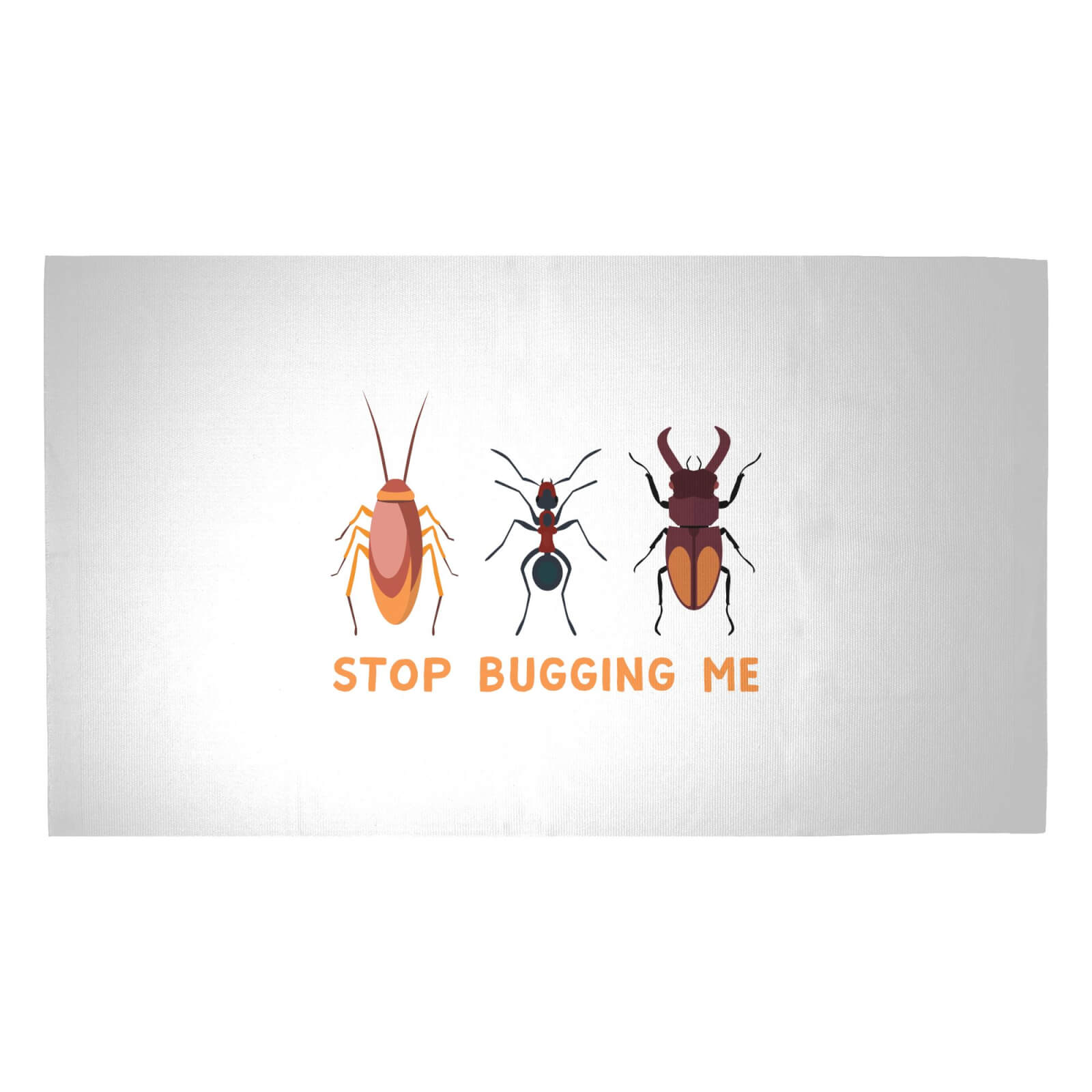 Stop Bugging Me Woven Rug - Medium
