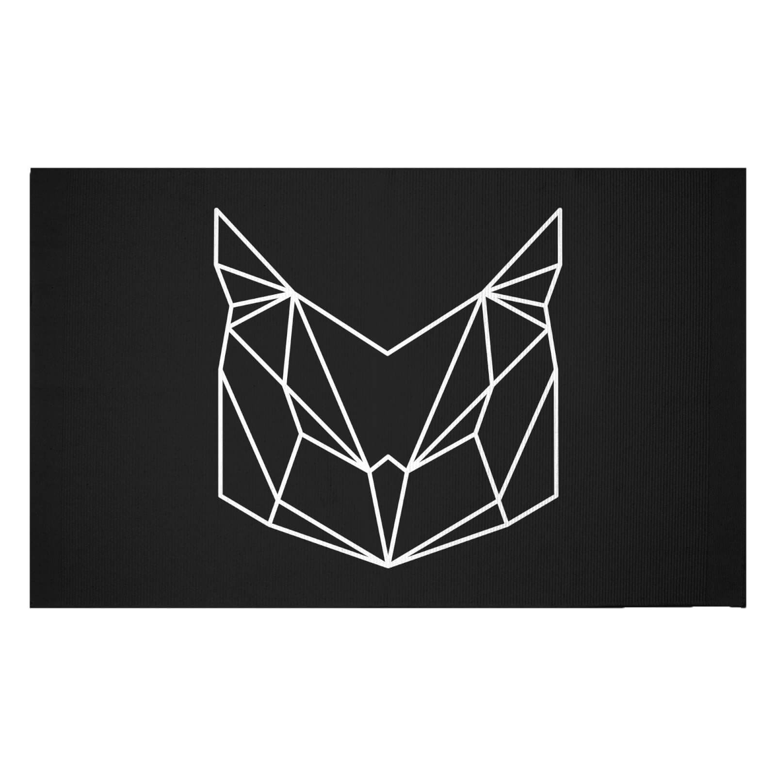 Geometric Owl Woven Rug - Small