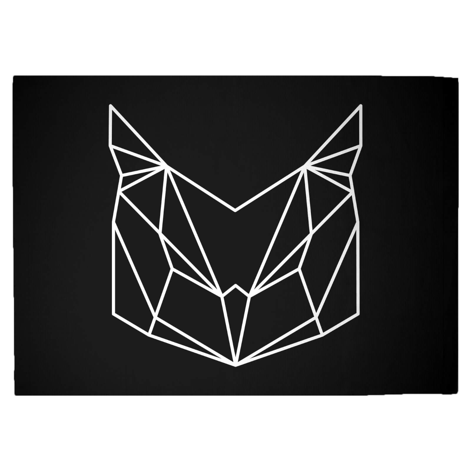 Geometric Owl Woven Rug - Large