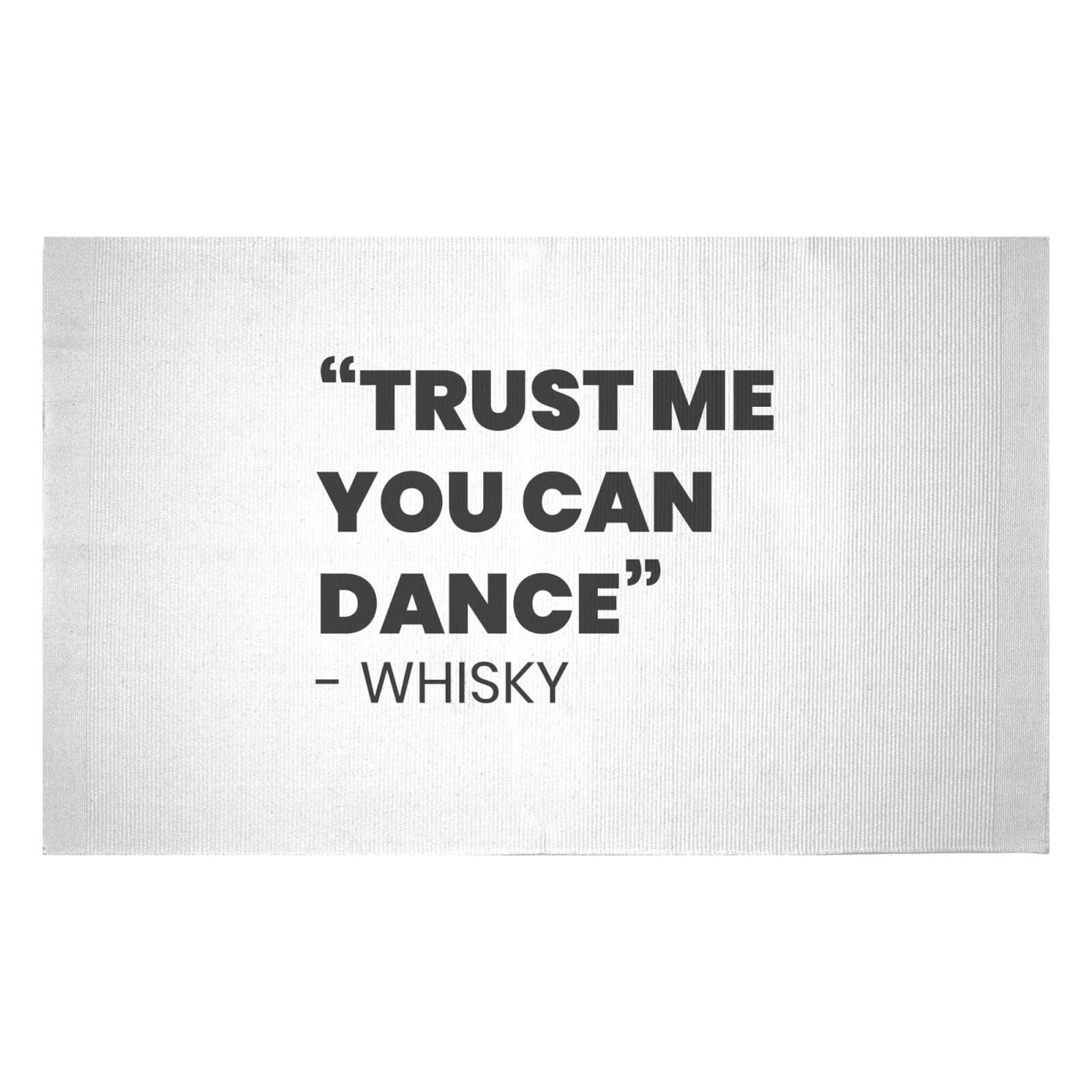 Trust Me You Can Dance - Whisky Woven Rug - Small