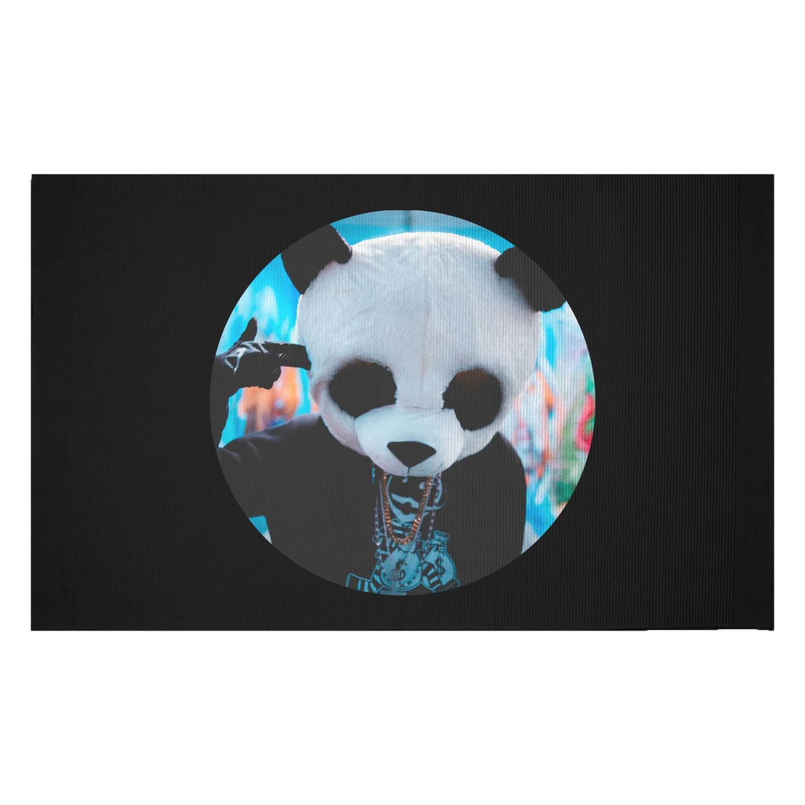 Ghetto Panda Woven Rug - Small